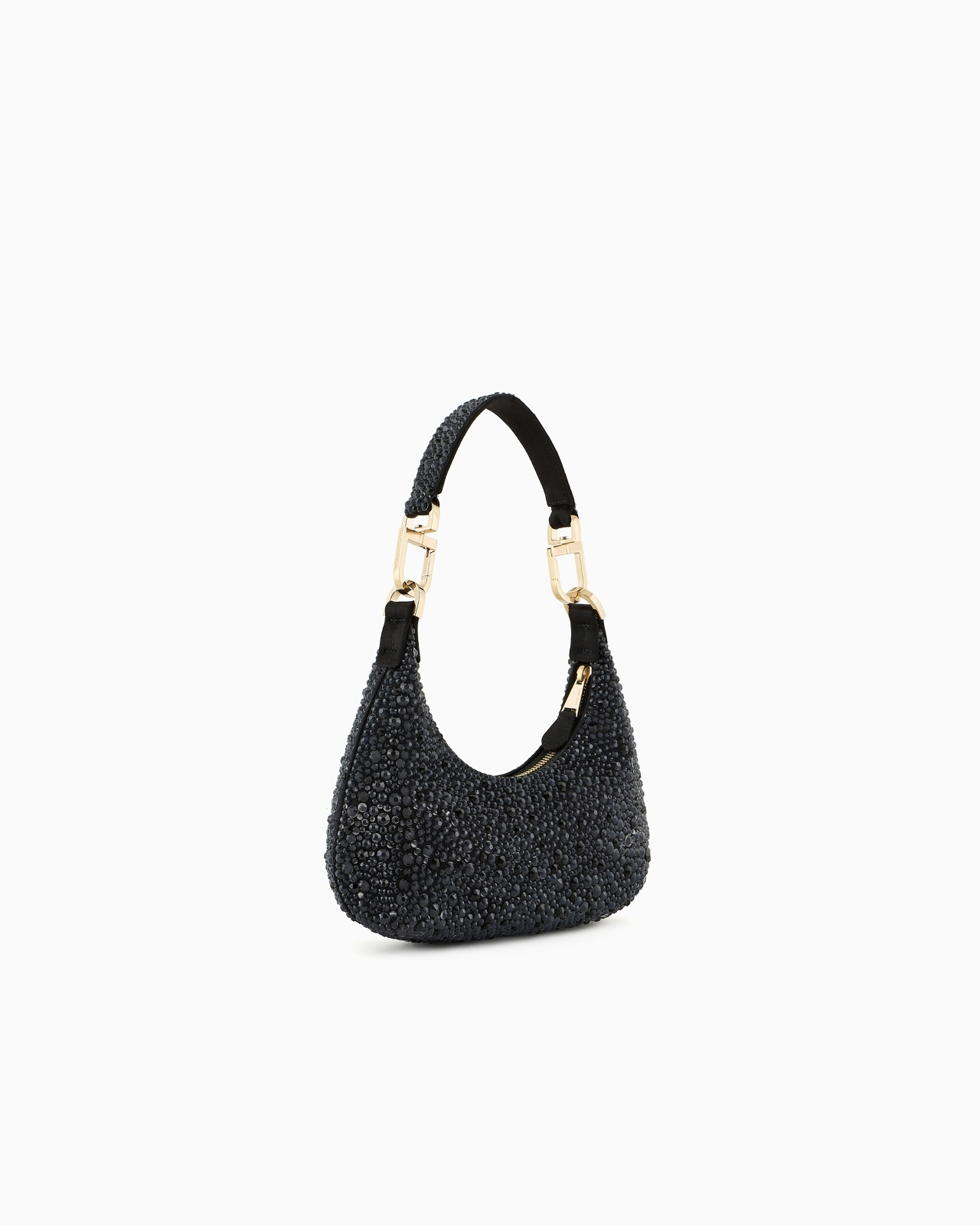 La Prima satin and rhinestone mini hobo bag - 2