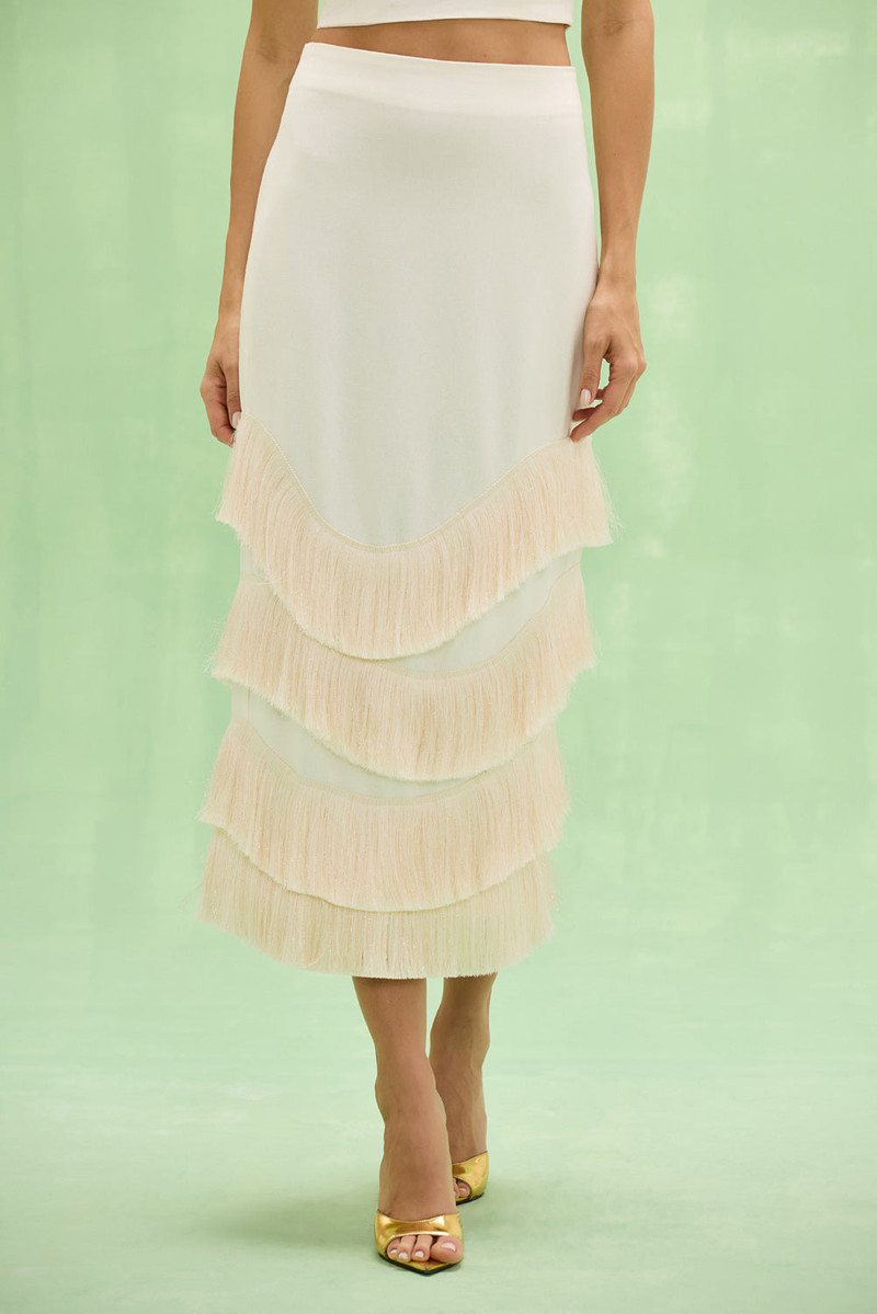PatBO GABRIELA LINEN MIDI SKIRT outlook