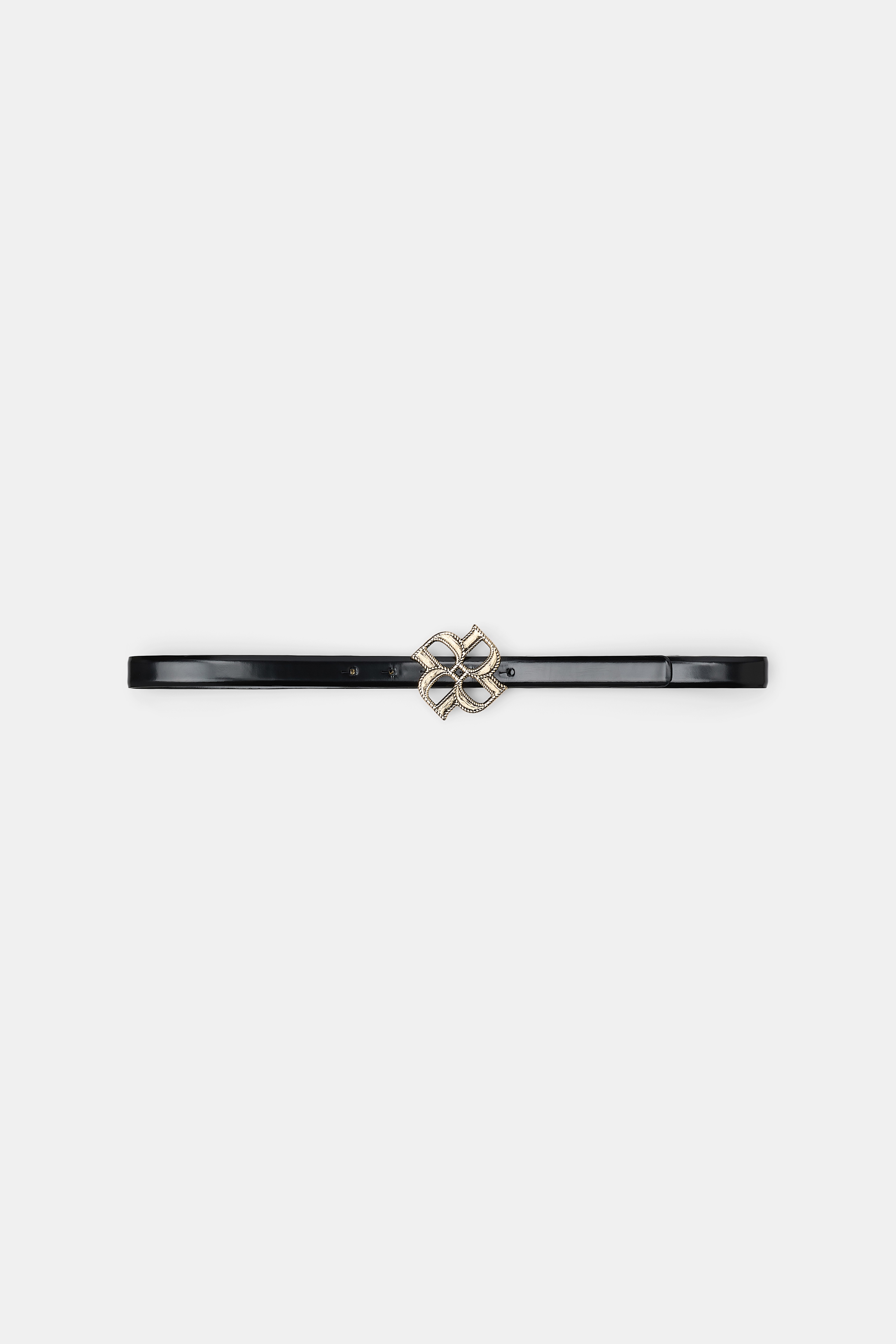 SUBTLE SHINE d rose buckle belt - 1