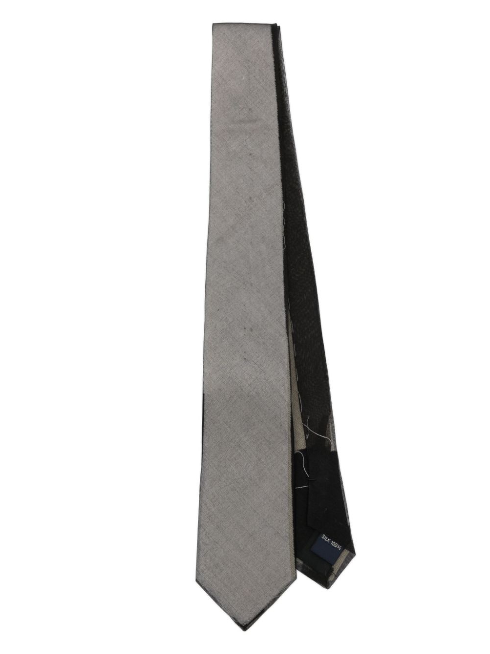 pointed-tip silk tie - 1
