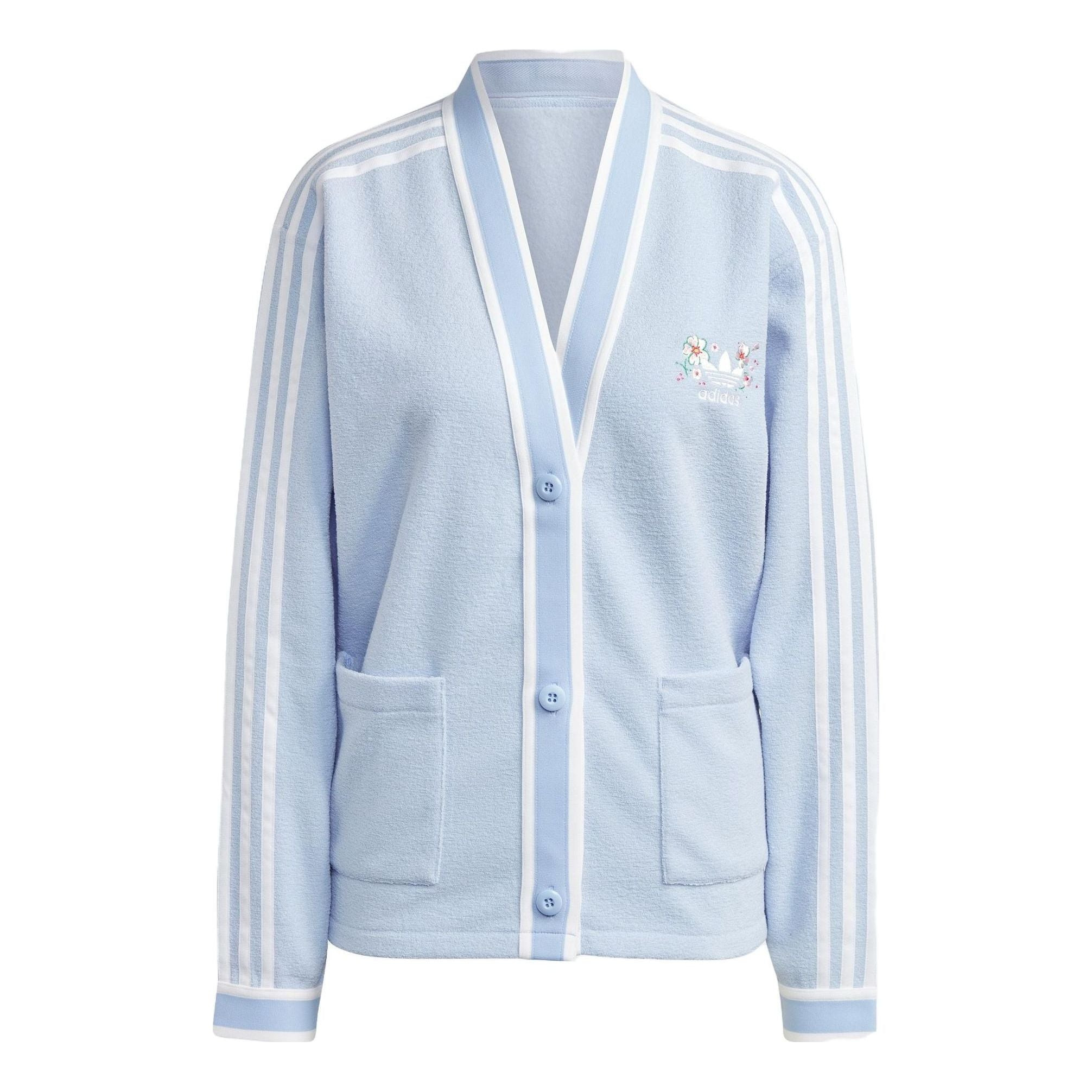 (WMNS) adidas Windbreaker Cardigan 'Blue' IP3760 - 1