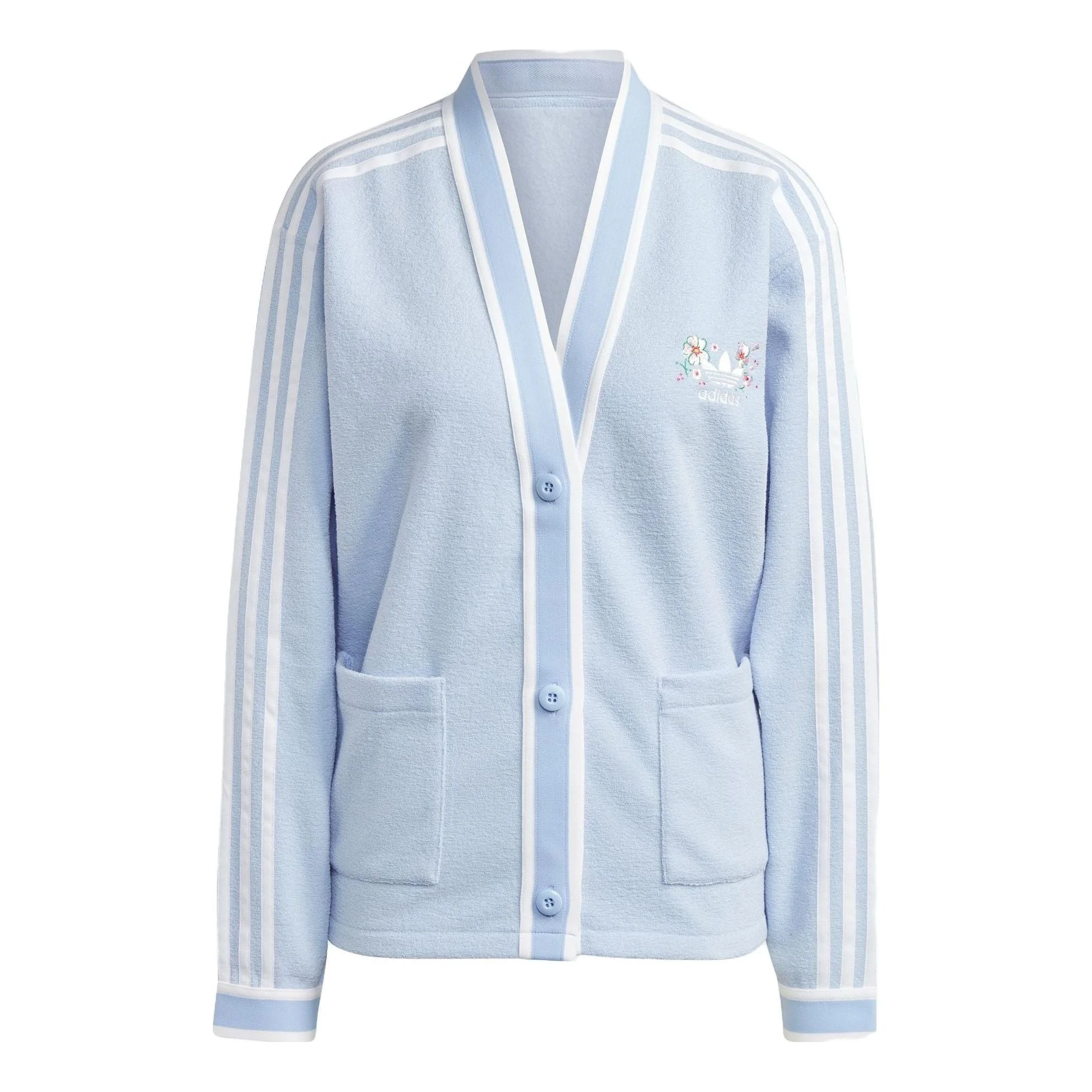 (WMNS) adidas Windbreaker Cardigan 'Blue' IP3760 - 1
