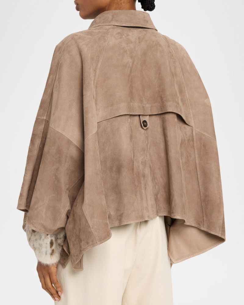 Suede Cape Jacket 3