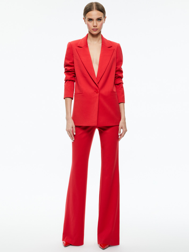 Alice + Olivia DENNY NOTCH COLLAR BOYFRIEND BLAZER outlook