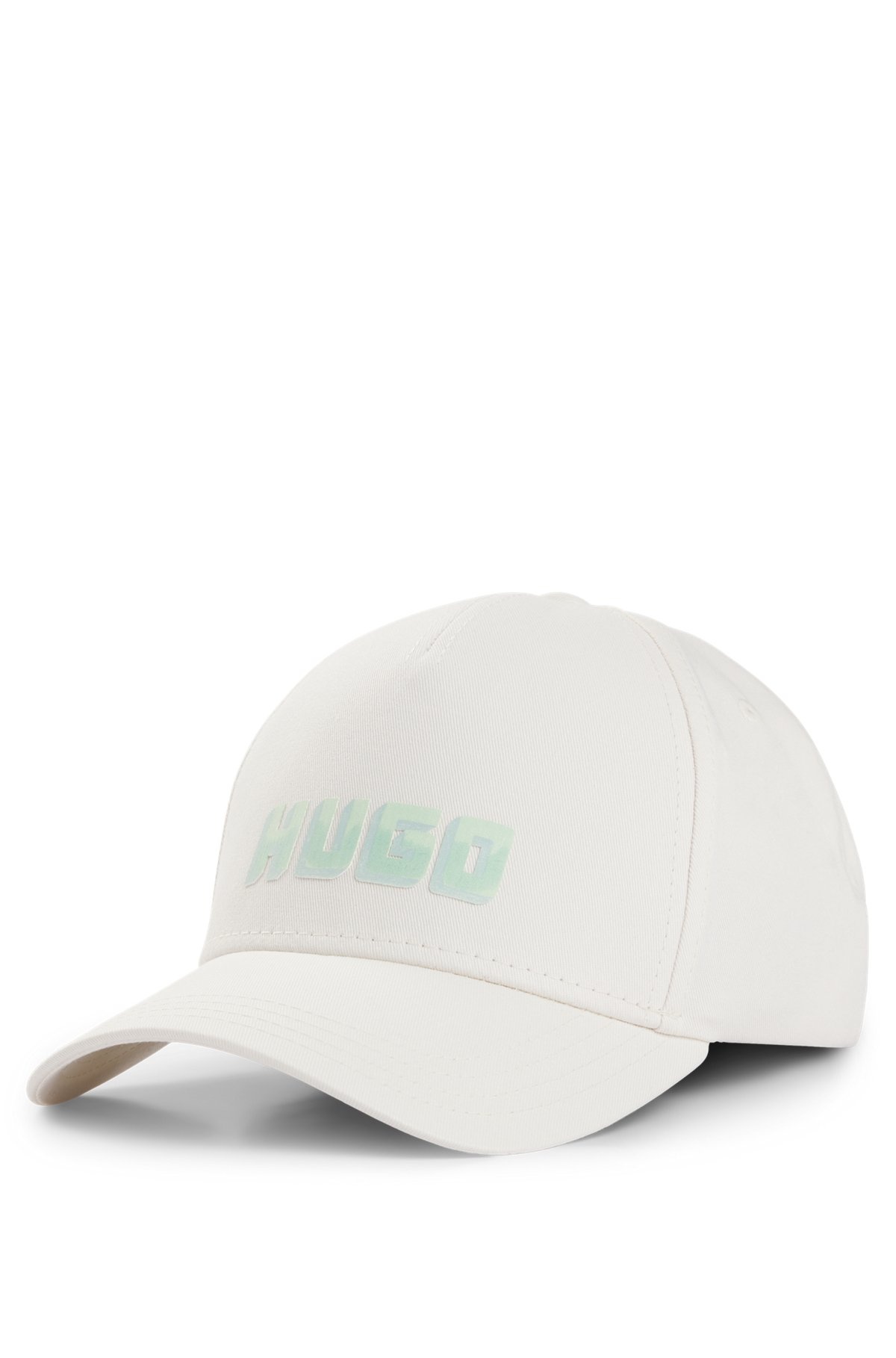 COTTON-TWILL FIVE-PANEL CAP WITH LOGO DETAIL - 1