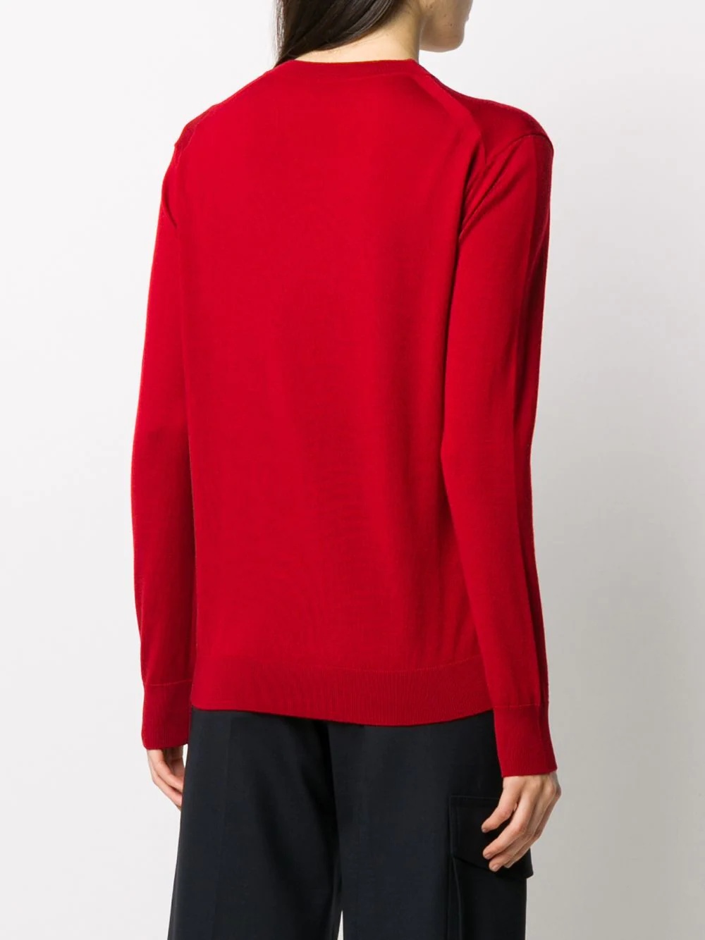 crewneck wool jumper - 4