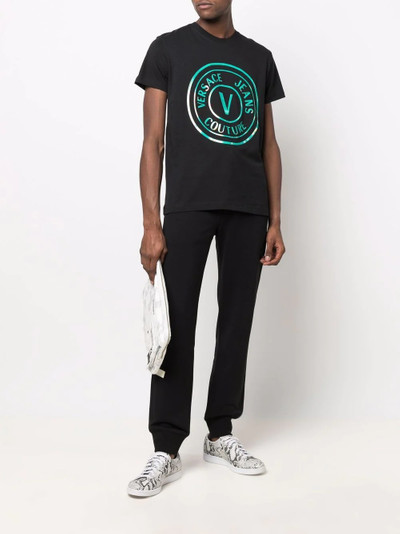 VERSACE JEANS COUTURE logo-print cotton T-shirt outlook