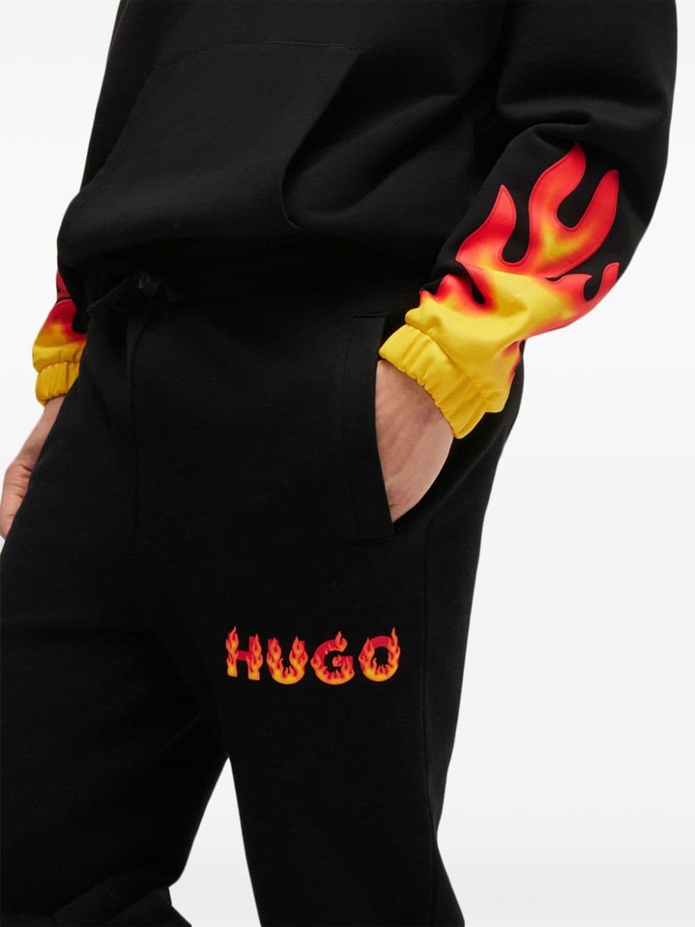 mid-rise straight-leg track pants - 5