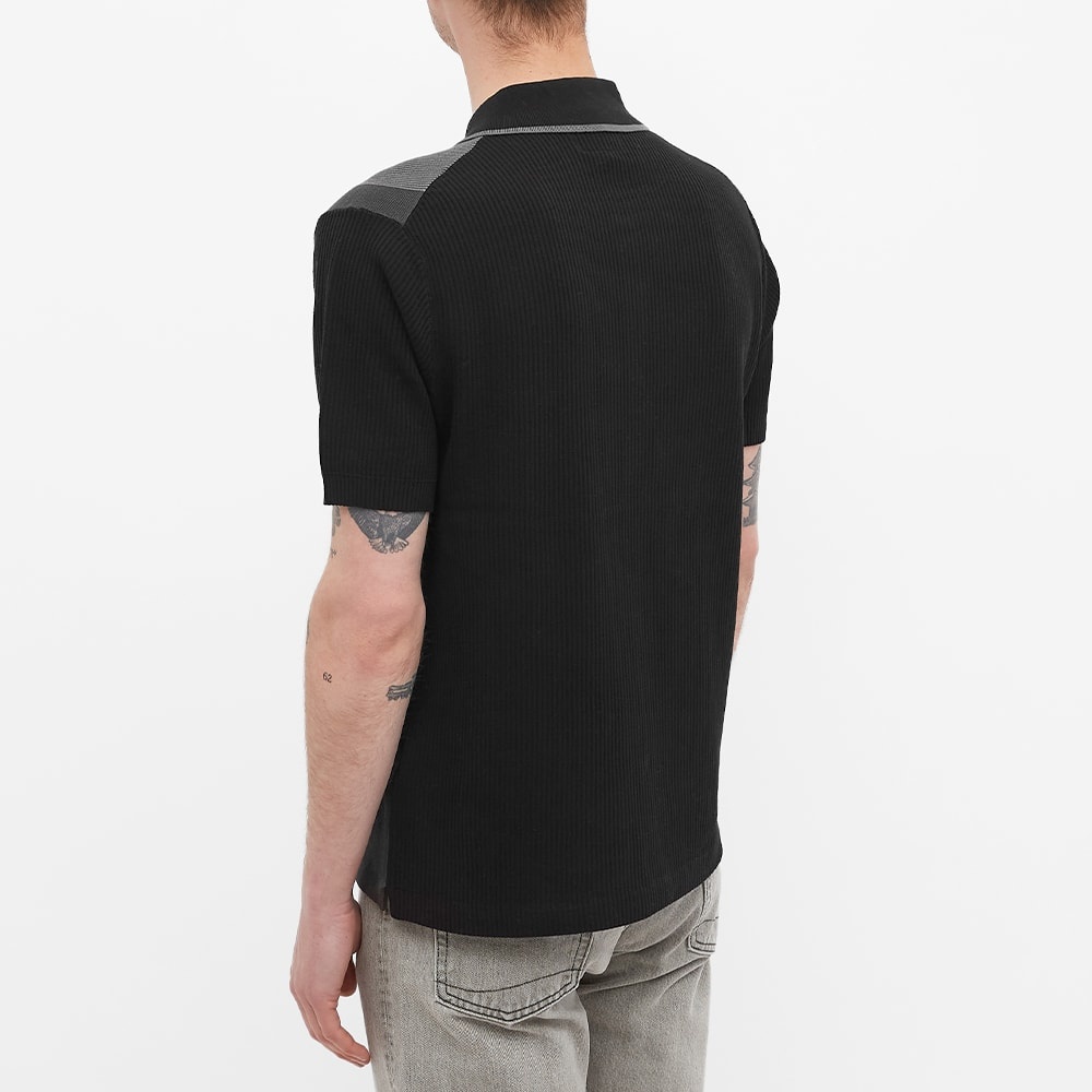 Beams Plus Stripe Knit Polo - 3
