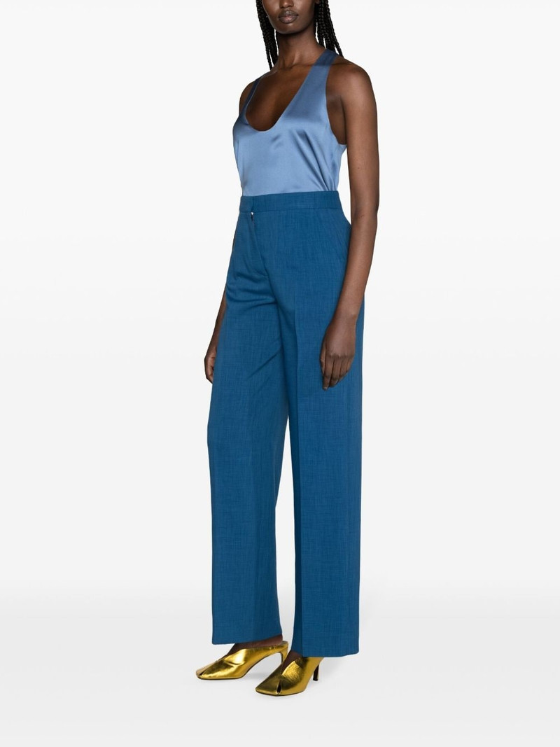 tailored melange trousers 3