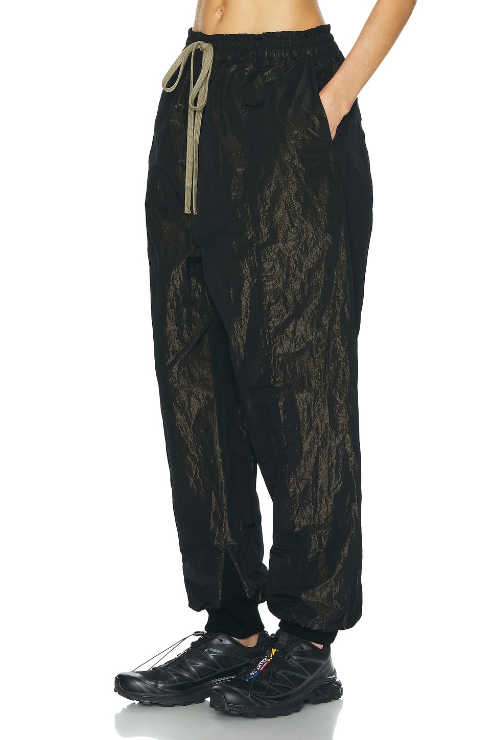 Wrinkled Polyester Pintuck Sweatpant - 3