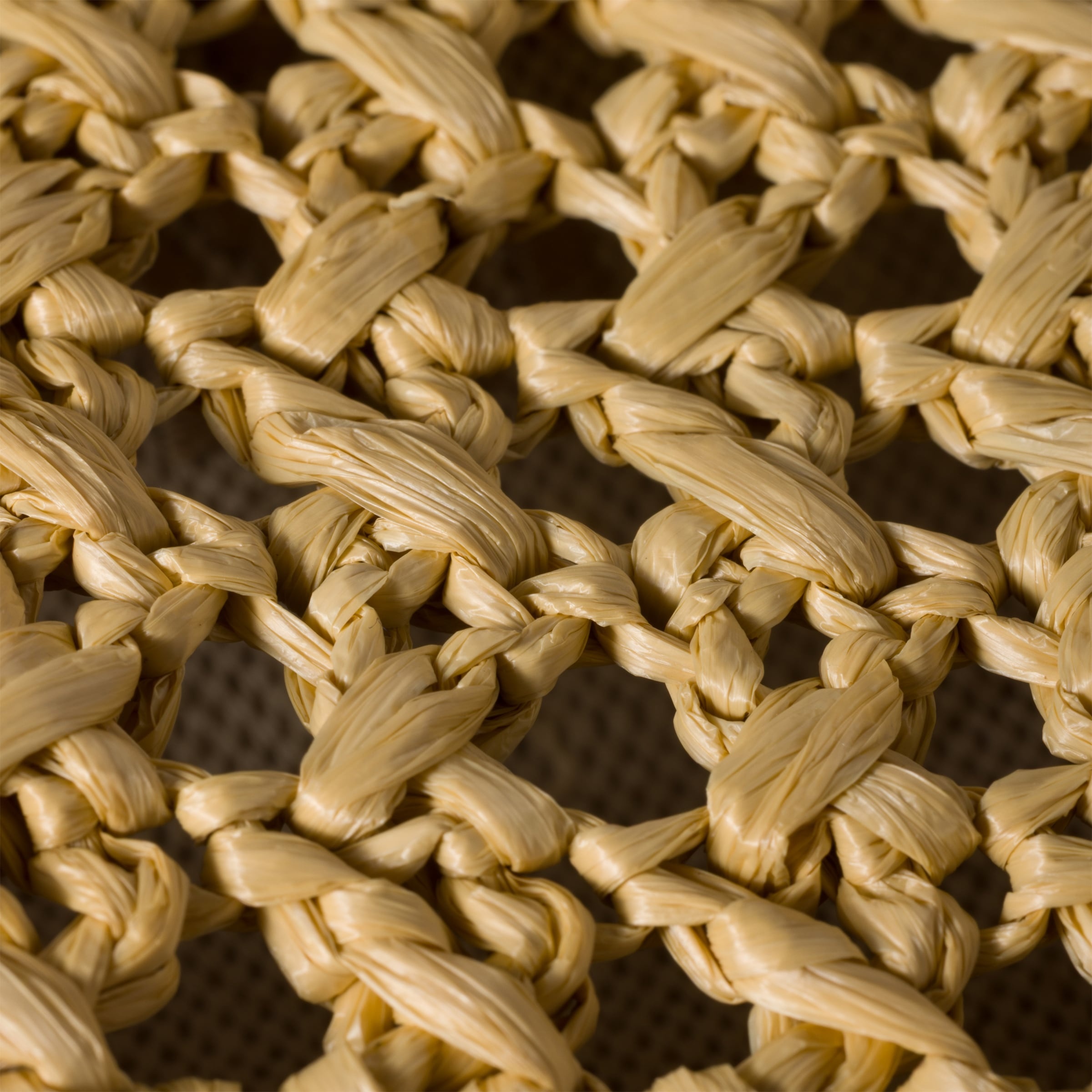 Raffia-effect woven hobo bag - 7