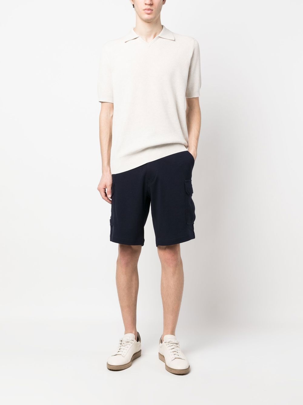 jersey knee-length shorts - 2