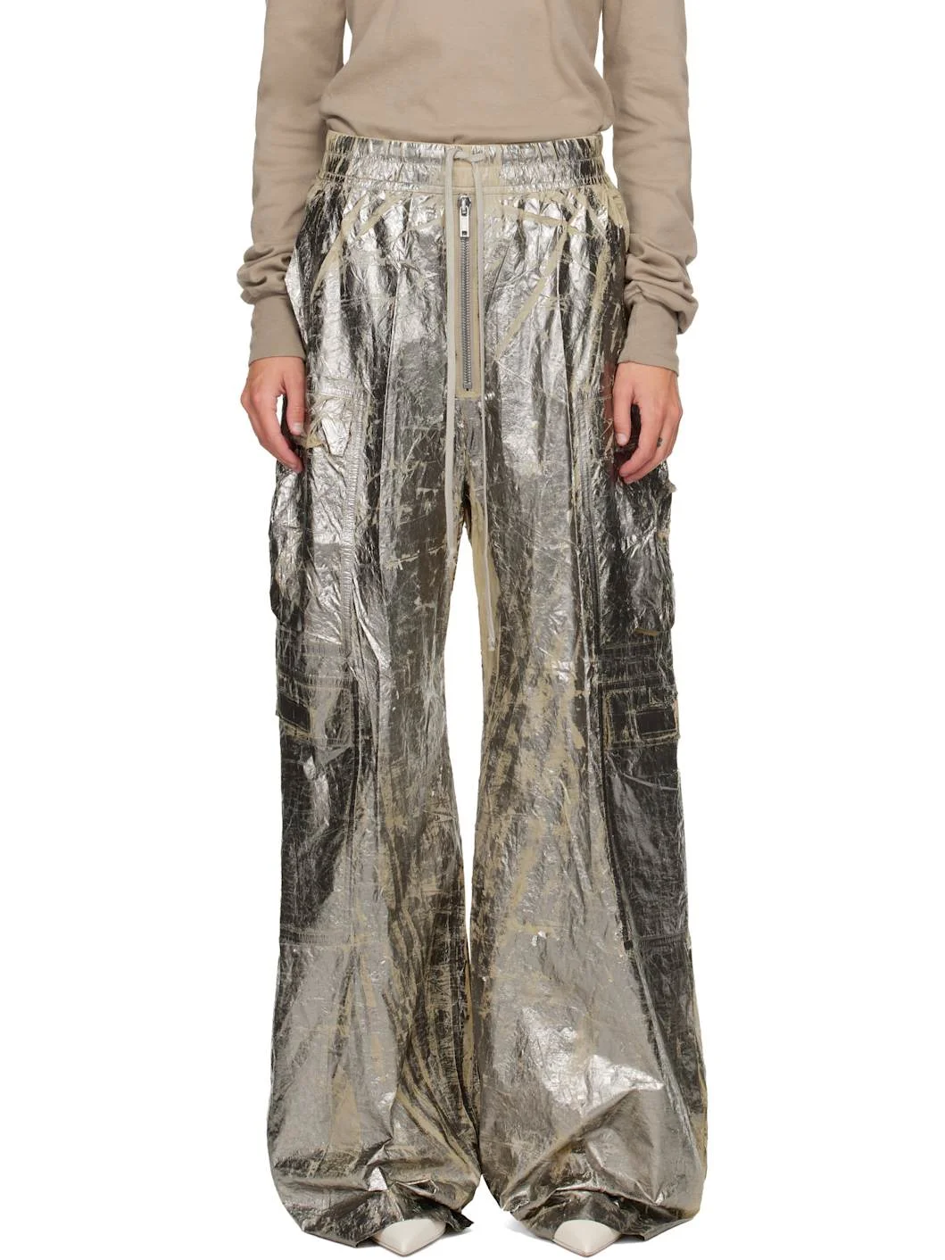 Silver Concordians Double Jumbo Belas Cargo Pants - 1