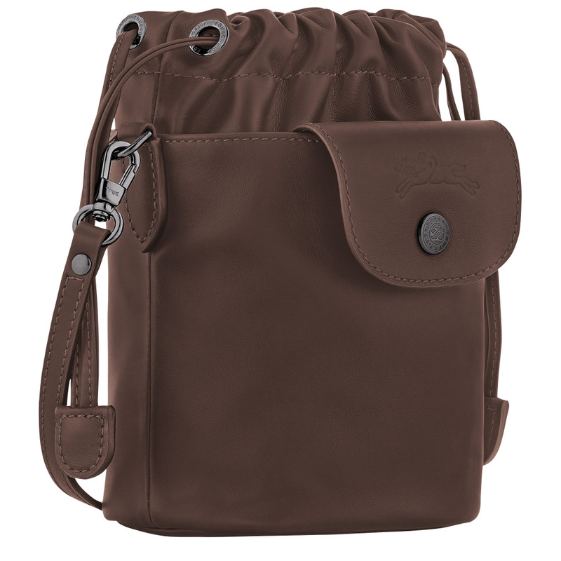 Longchamp Le Pliage Xtra XS Bucket bag Mocha - Leather outlook