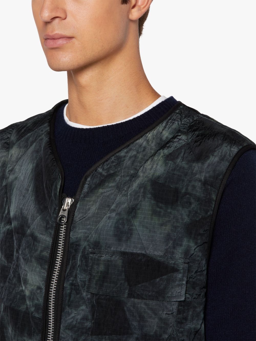 GENERAL TIE DYE NYLON GILET | GQM-211 - 5