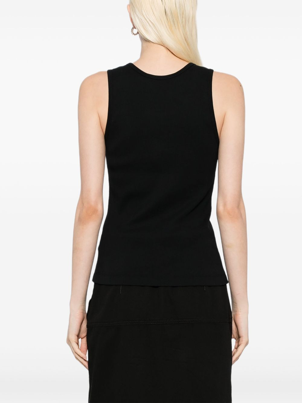 fox-embroidered tank top - 4