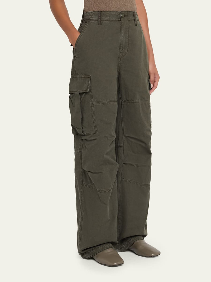 Worn Wide-Leg Cargo Pants 4