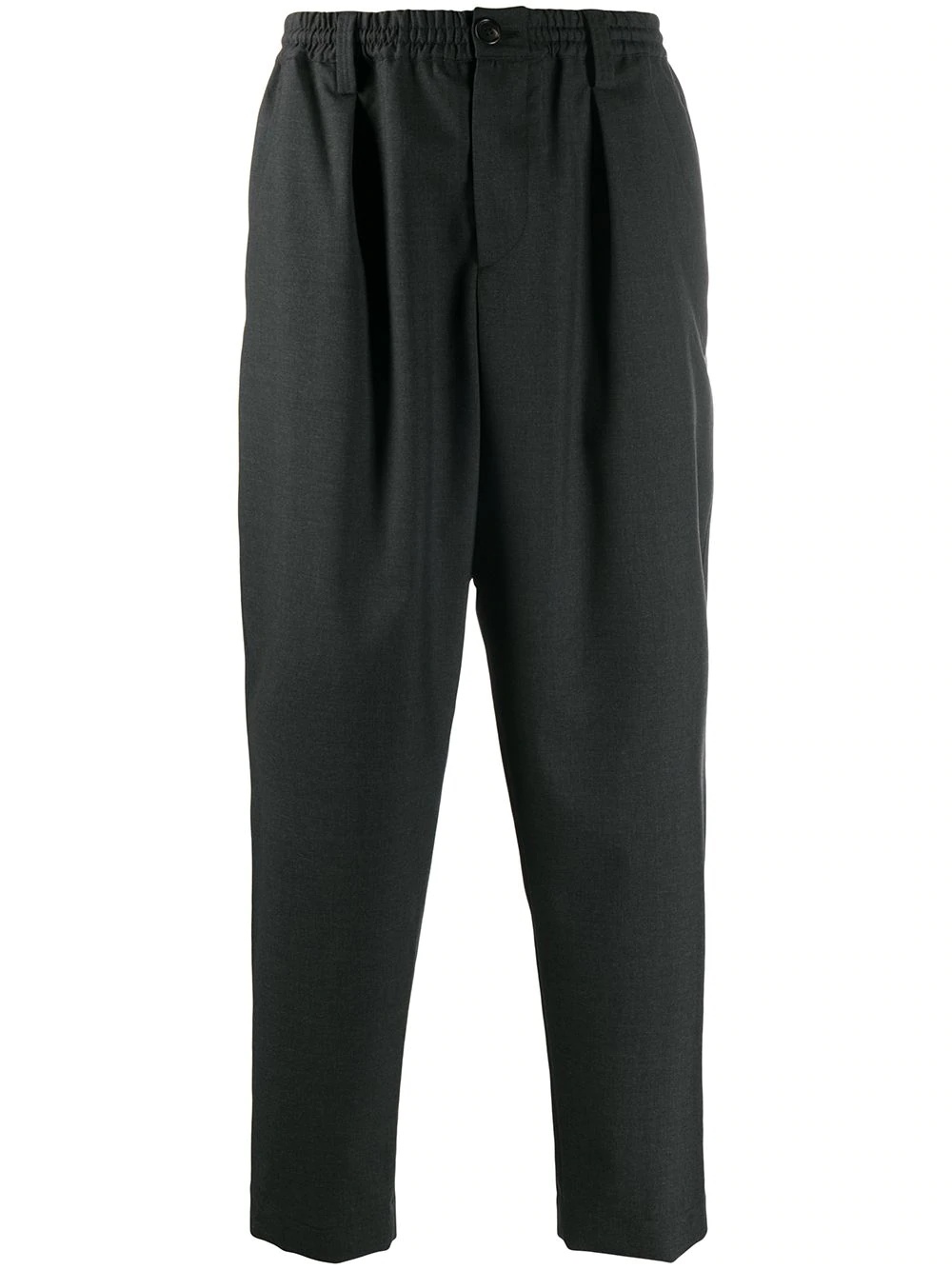 cropped tailored wool trousers - 1