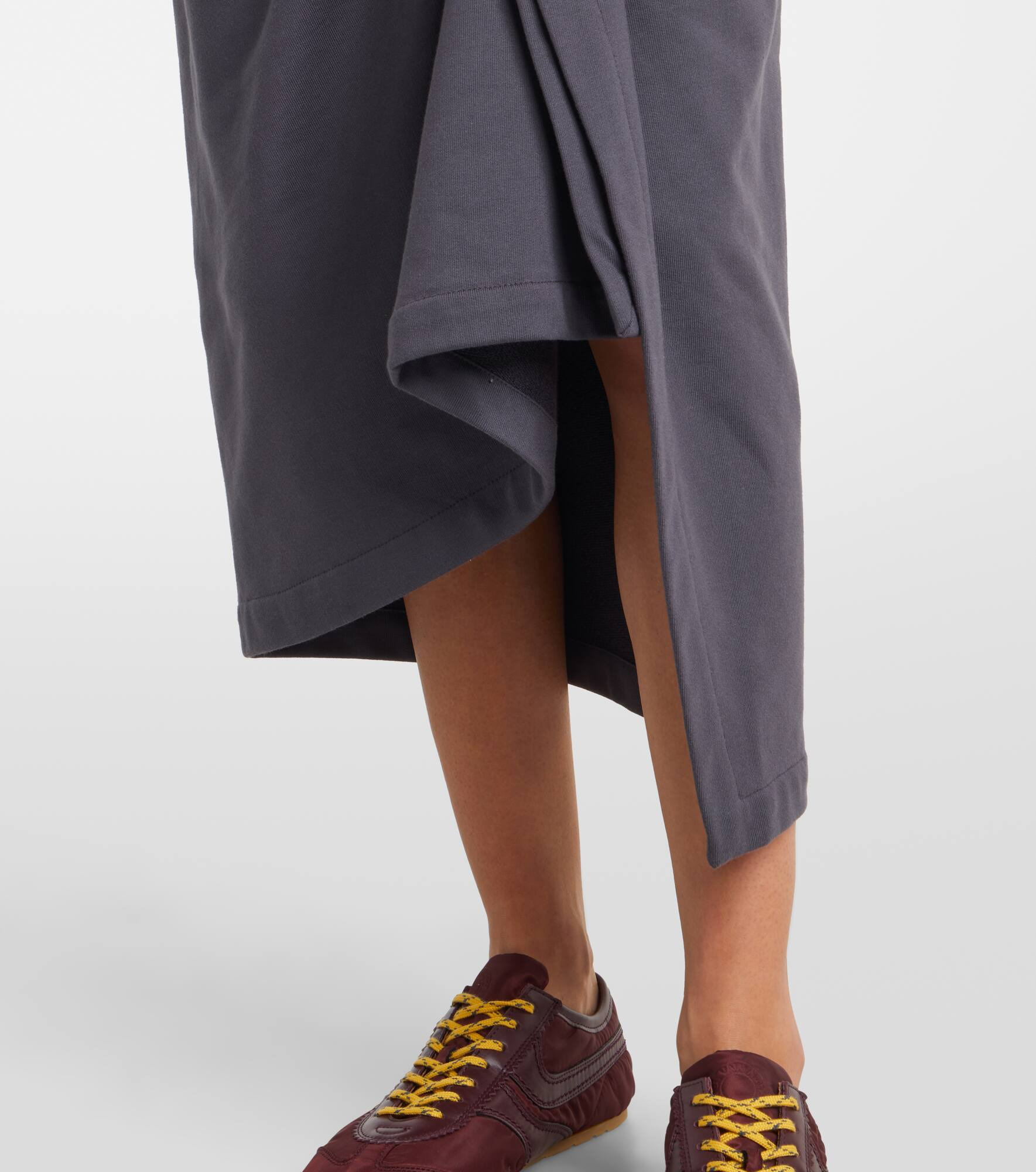 Ruffled cotton midi skirt - 5