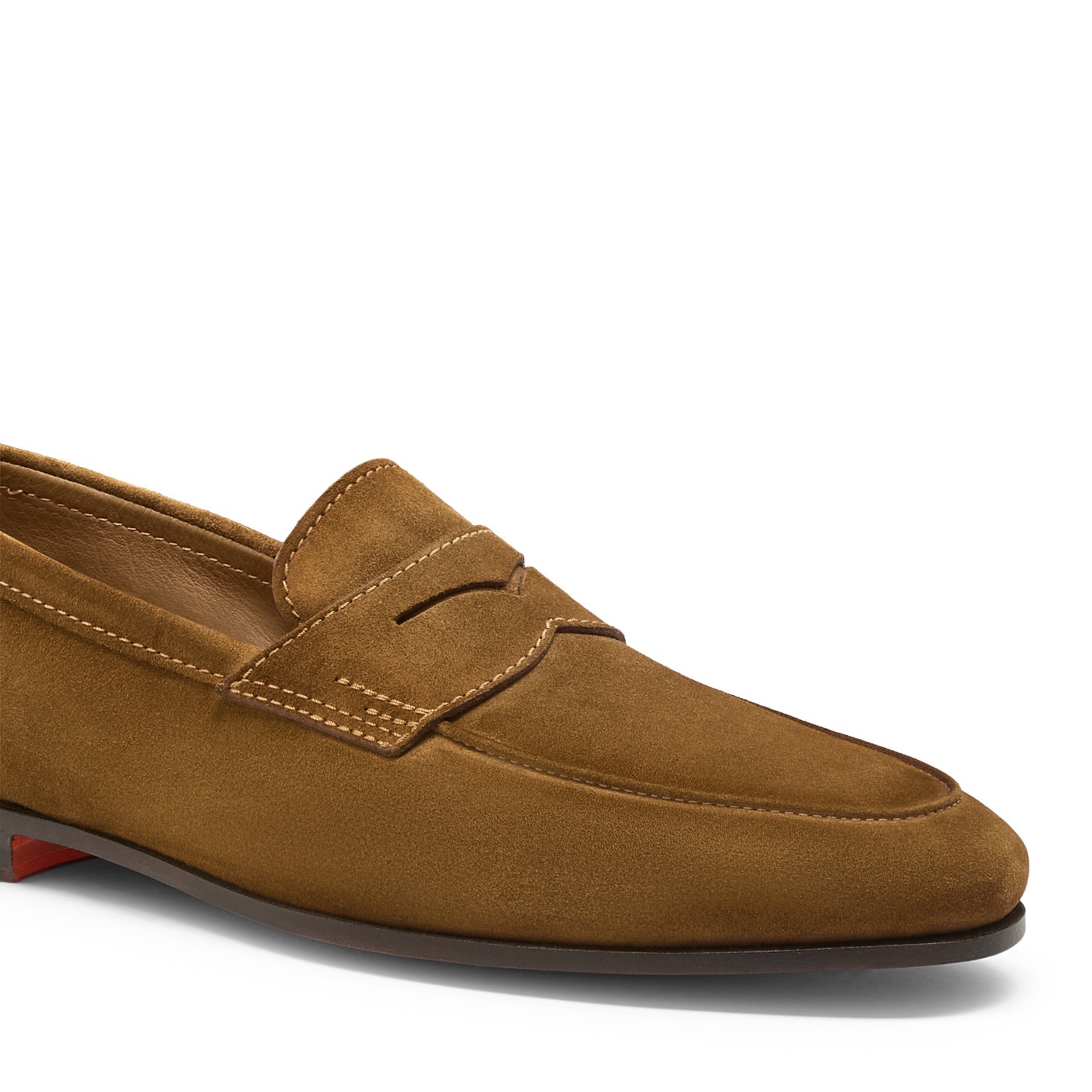 Men's light brown suede Carlo loafer - 6