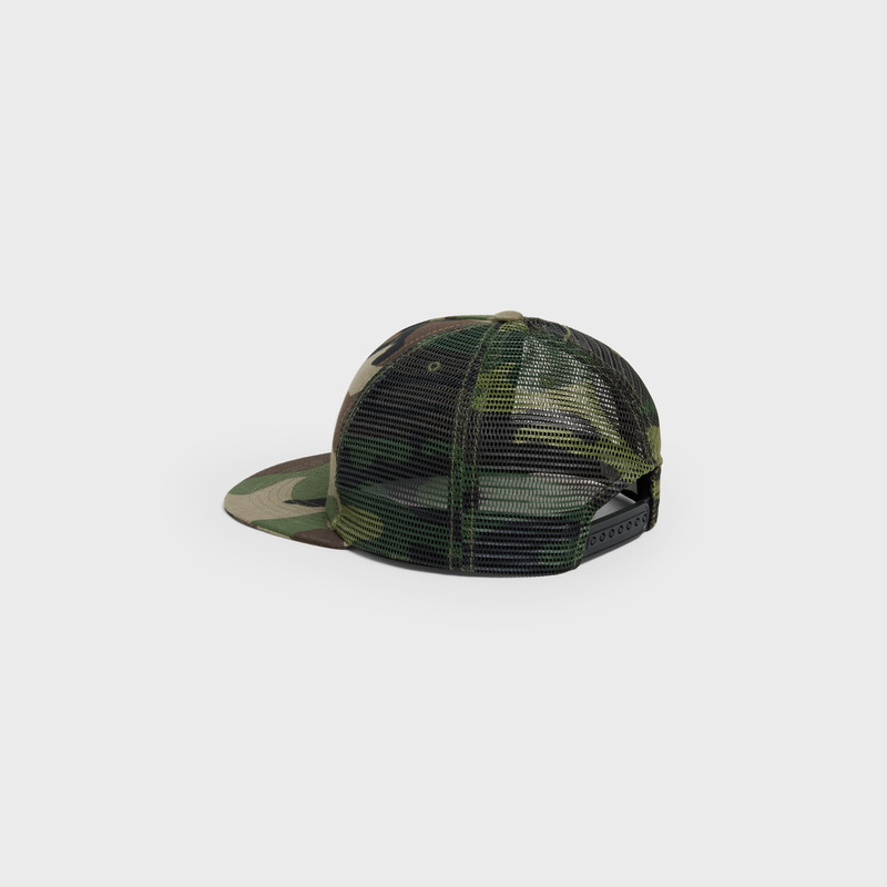 CELINE PRINT COTTON SNAPBACK CAP 4