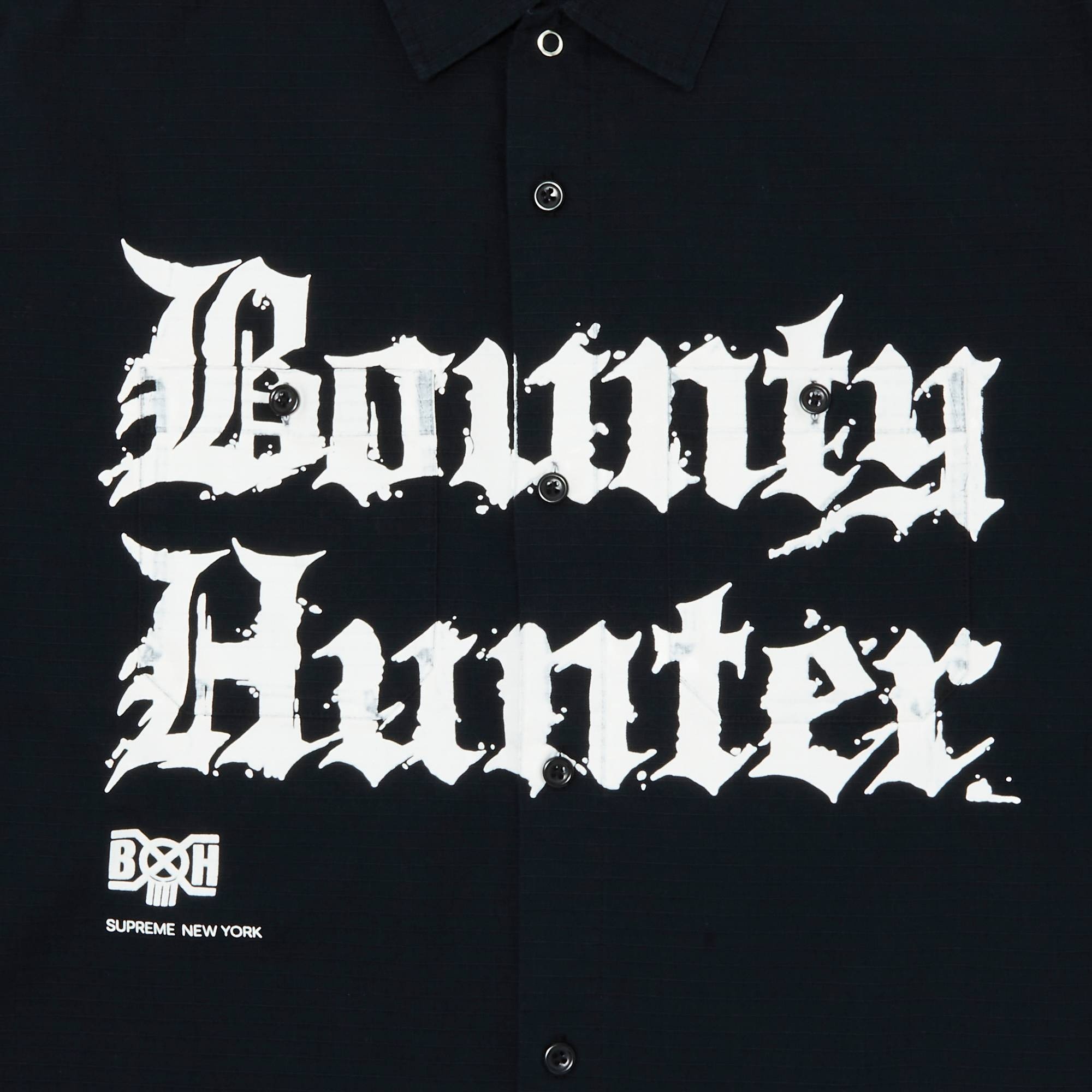 Supreme Supreme x Bounty Hunter Ripstop Shirt 'Black' | REVERSIBLE