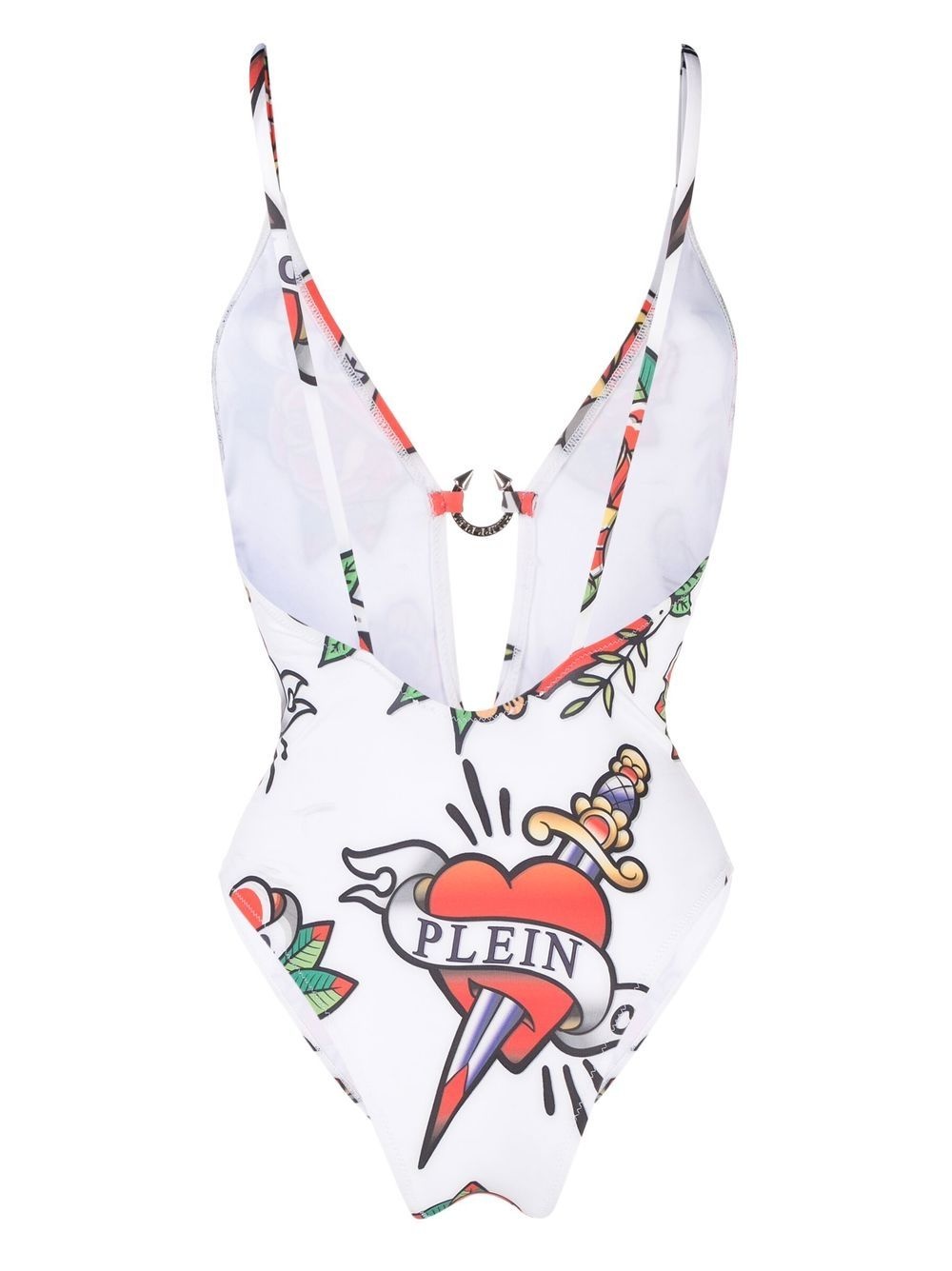 graphic-print swimsuit - 2
