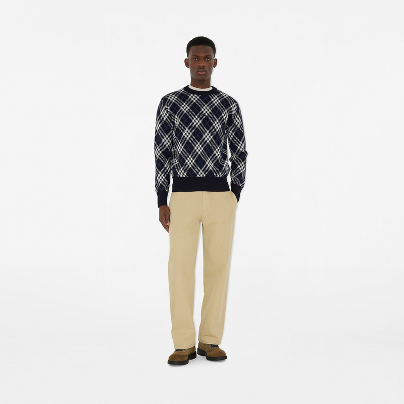 Burberry Check Wool Blend Sweater outlook