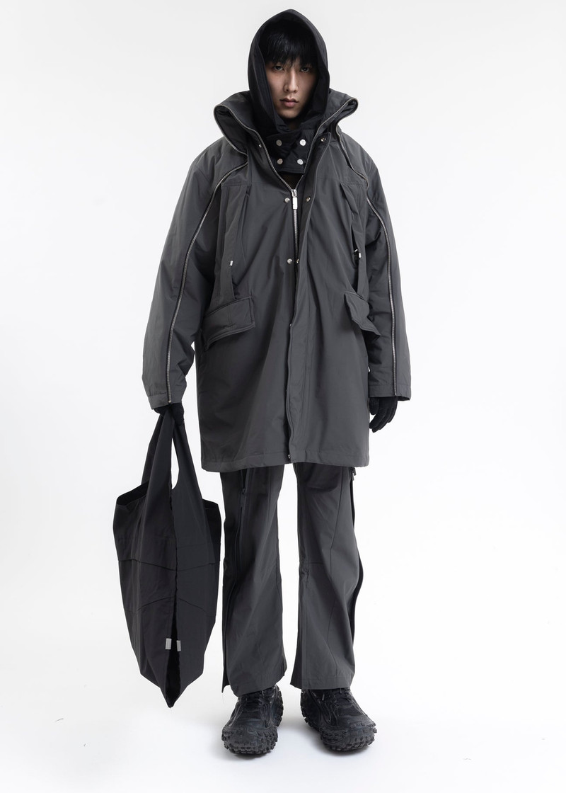C2H4 GREY STEREOSCOPIC ZIPPERED SKI PANTS outlook