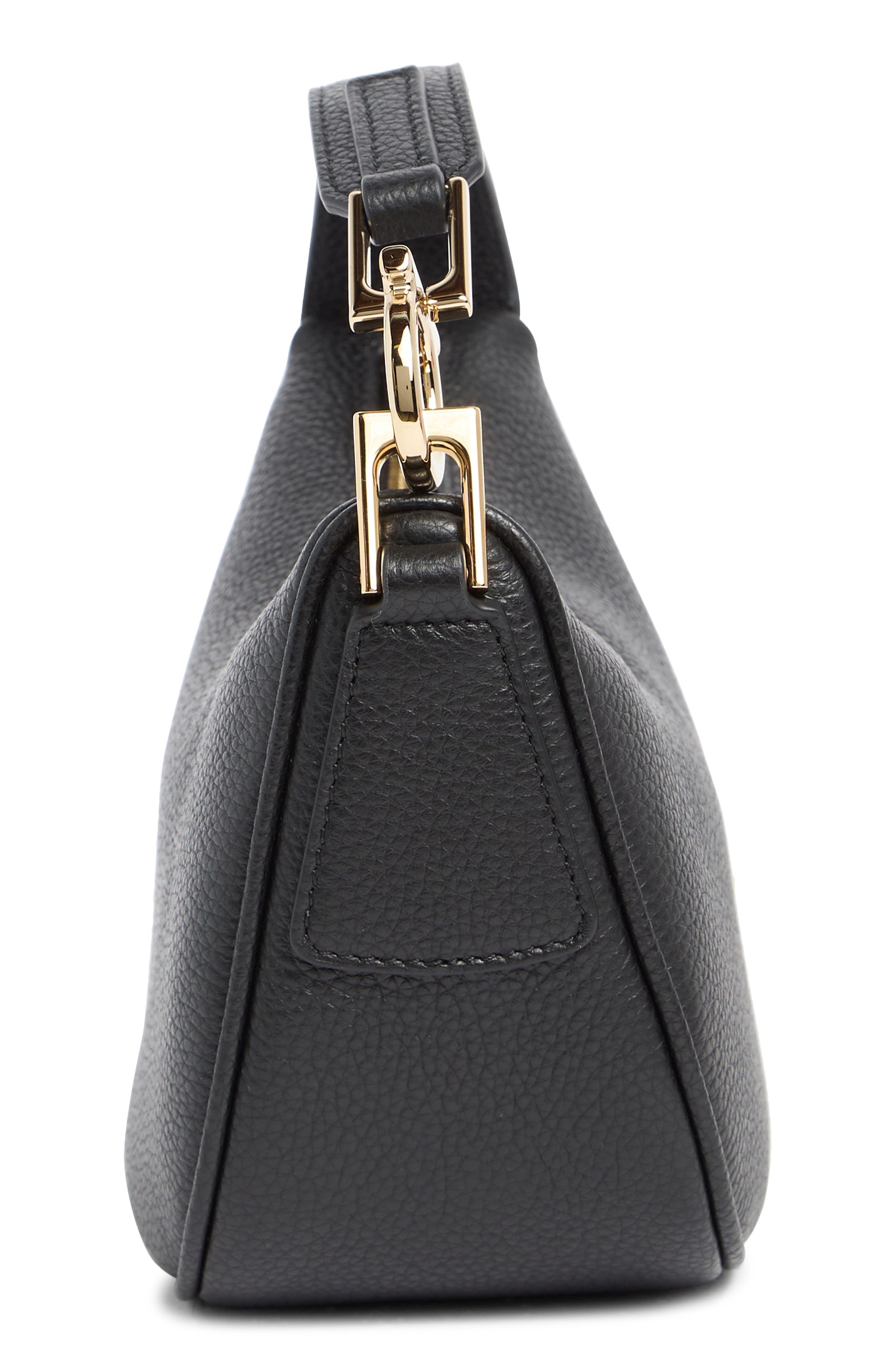 FERRAGAMO Mini Smile Leather Top Handle Bag in Nero at Nordstrom - 5