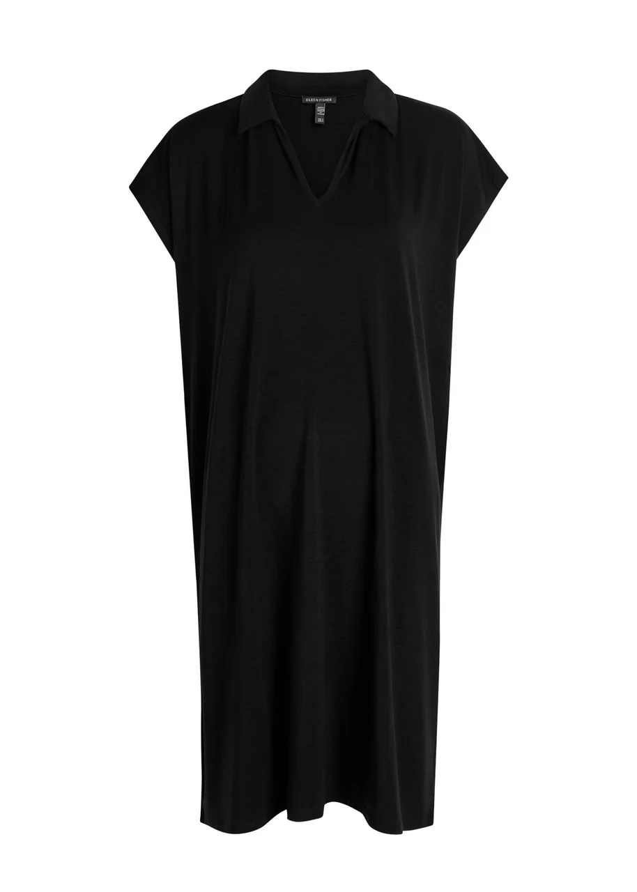 Eileen Fisher Jersey Midi Dress - 1