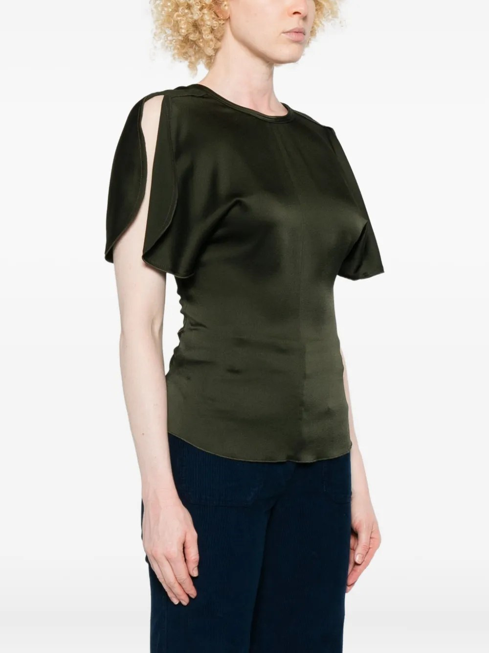V NECK BACKLESS TOP - 3
