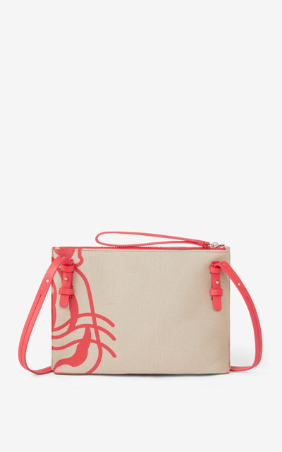 KENZO K-Tiger canvas pouch with cross-body strap outlook
