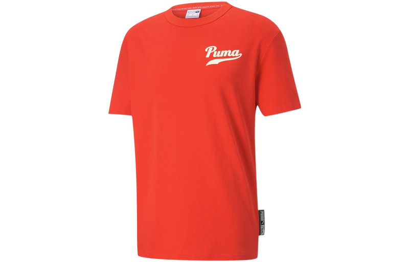 PUMA Word Team Graphic Tee 'Red' 536929-95 - 1