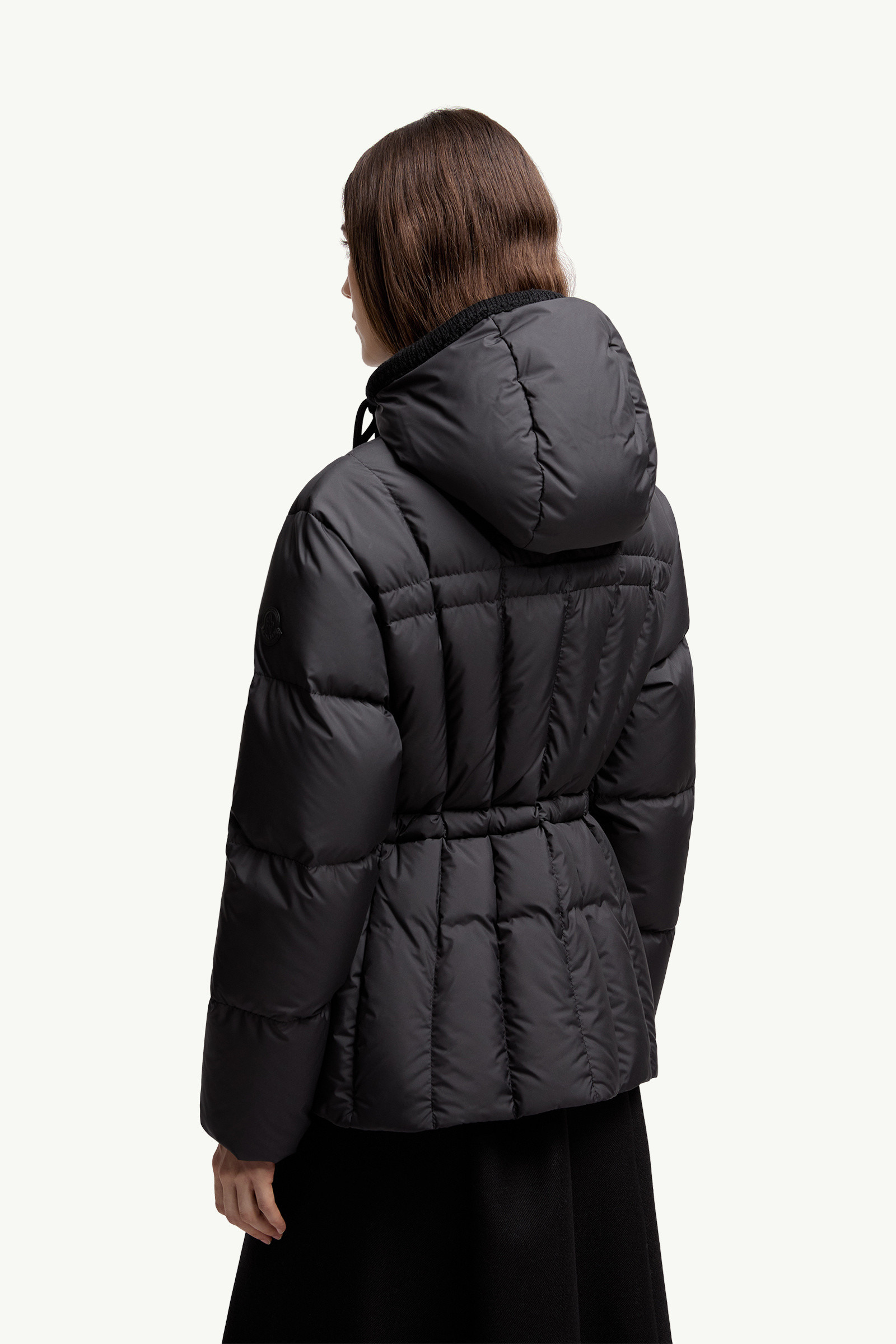 Estom Vertical-Quilted Hooded Short Down Jacket - 5