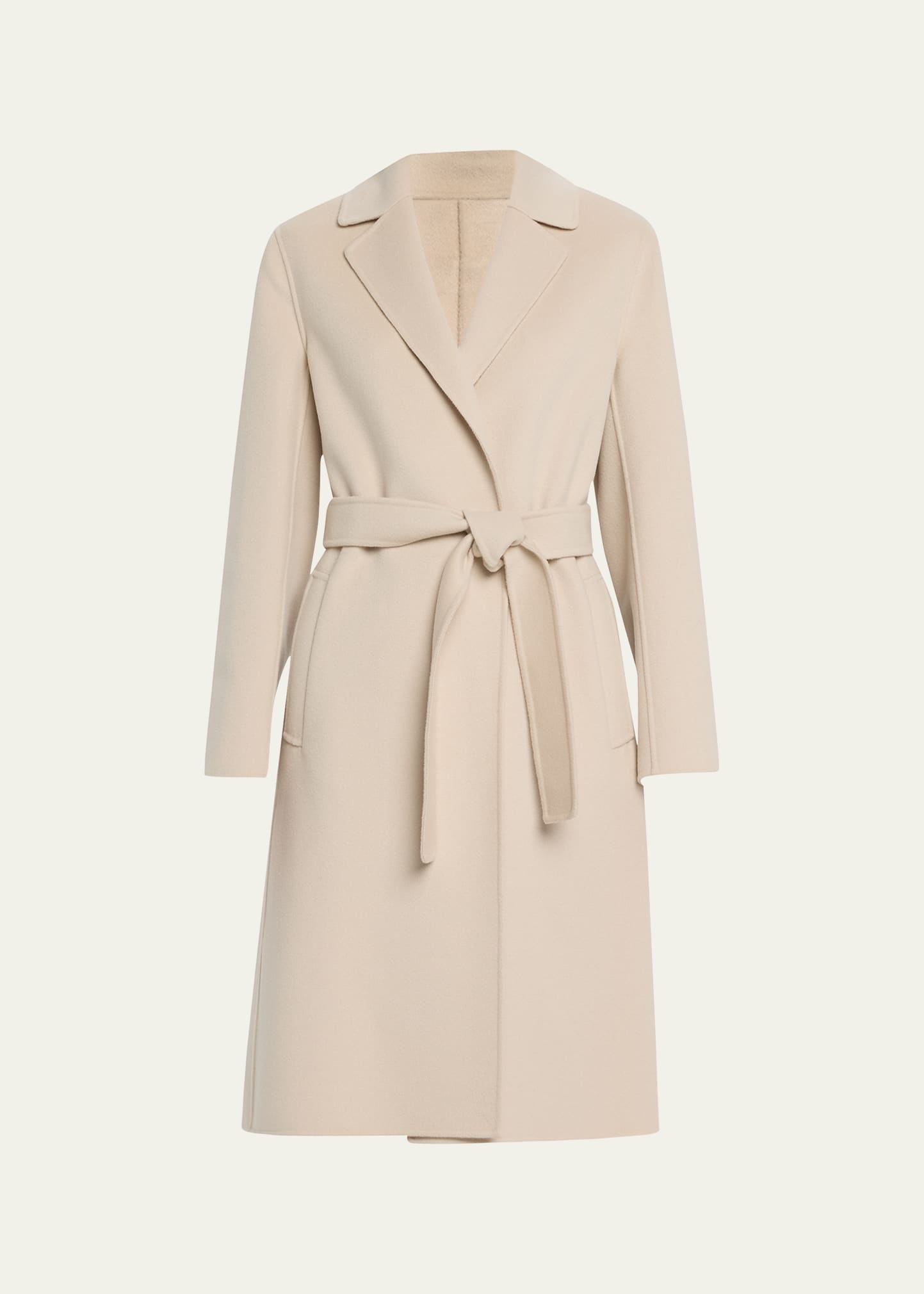 Pauline Double-Face Wool Wrap Coat - 1