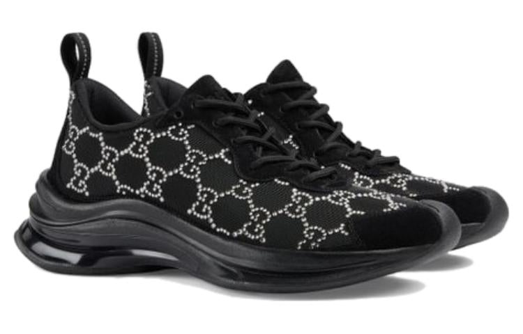 (WMNS) Gucci Run GG Crystal Sneaker 'Black' 758088-FACG4-1099 - 3