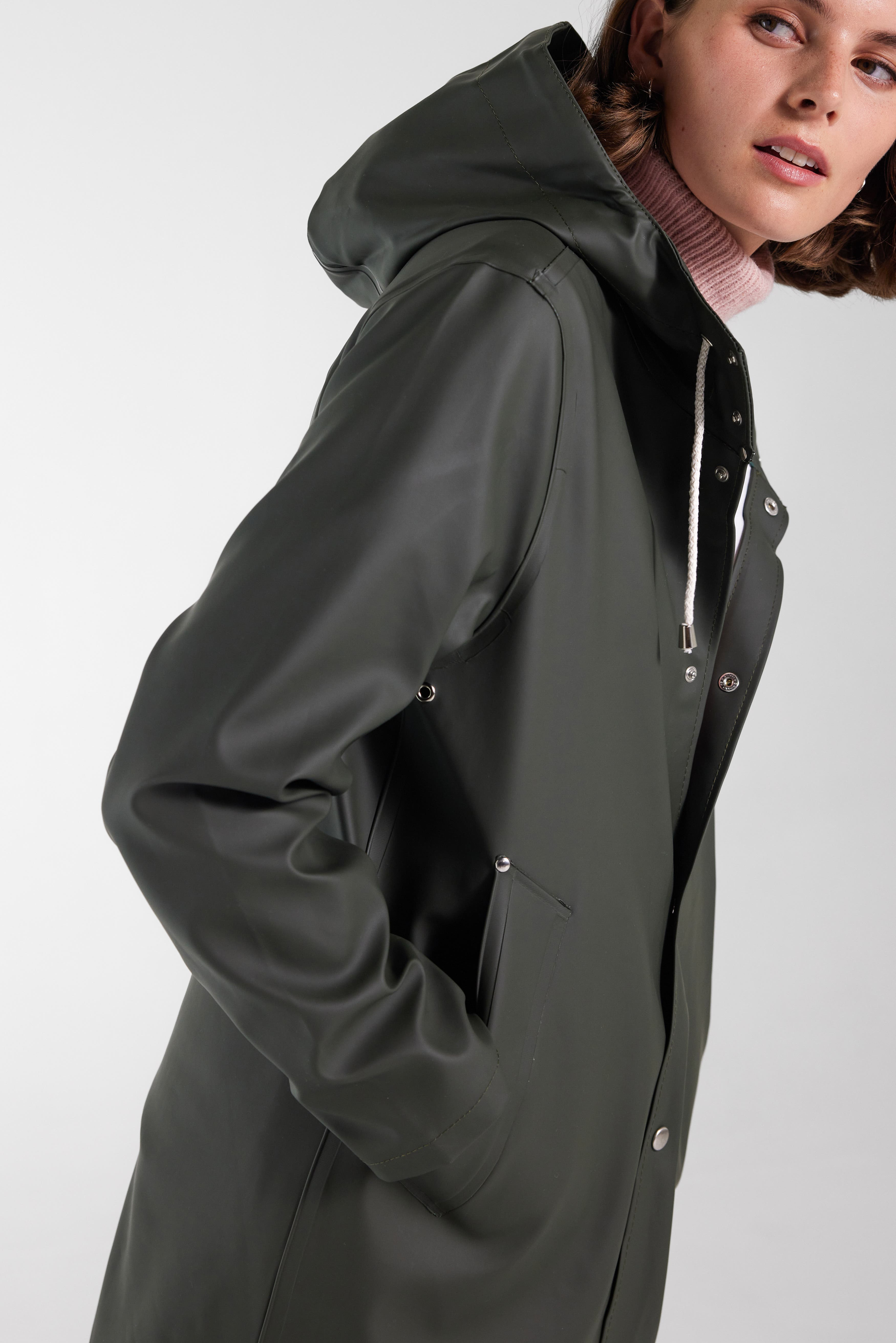 Stutterheim Stockholm Lightweight Raincoat in Green at Nordstrom - 5