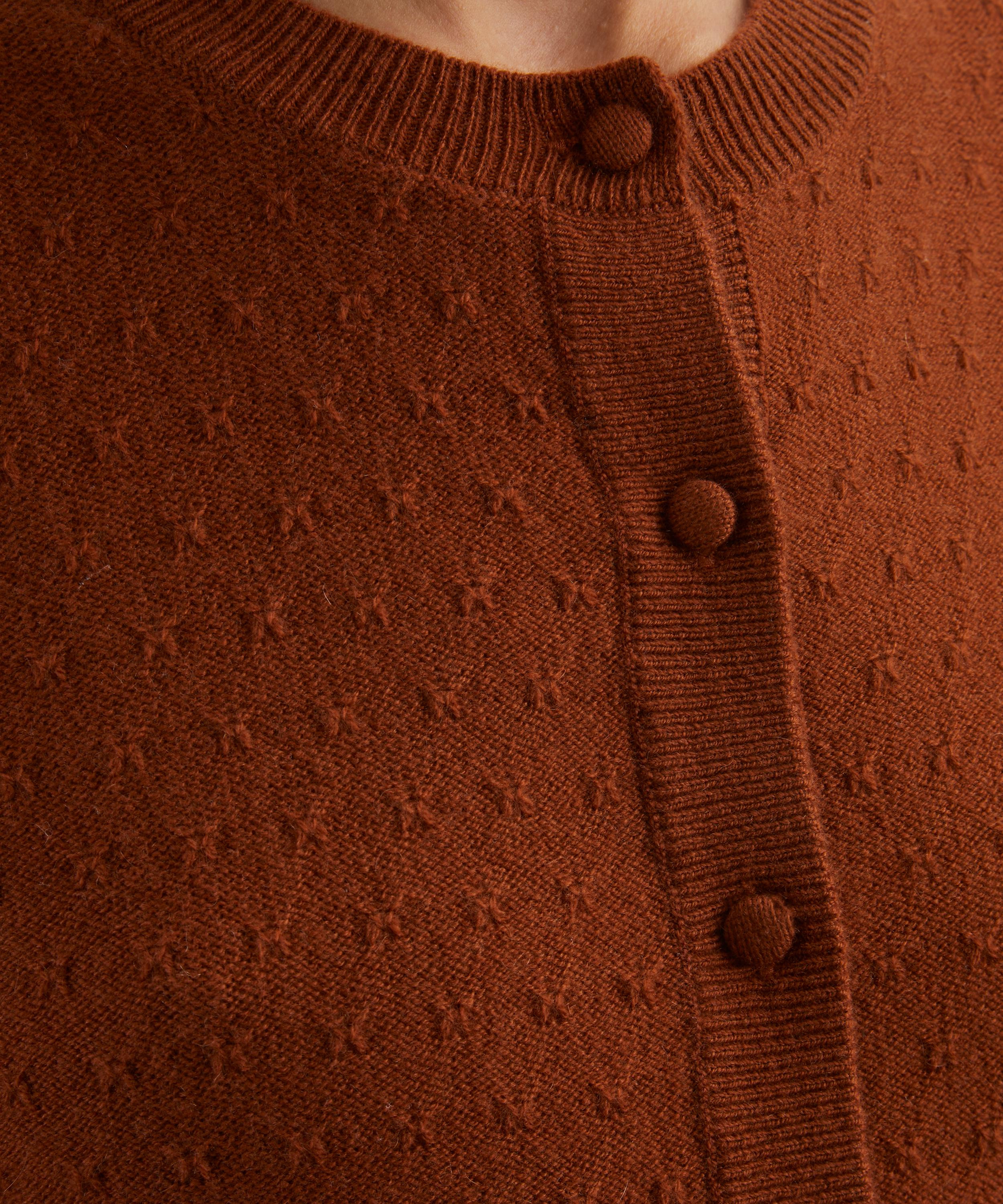 The Cashmere Pointelle Cardigan - 5
