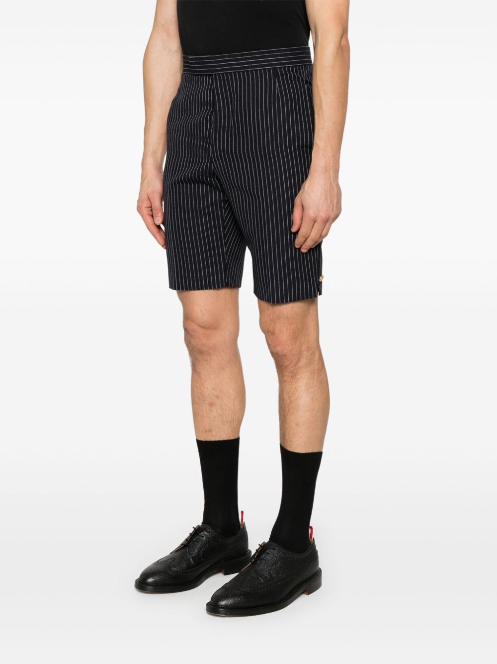 pinstriped shorts - 3
