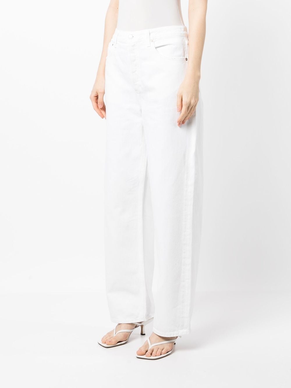 organic-cotton wide-leg trousers - 3