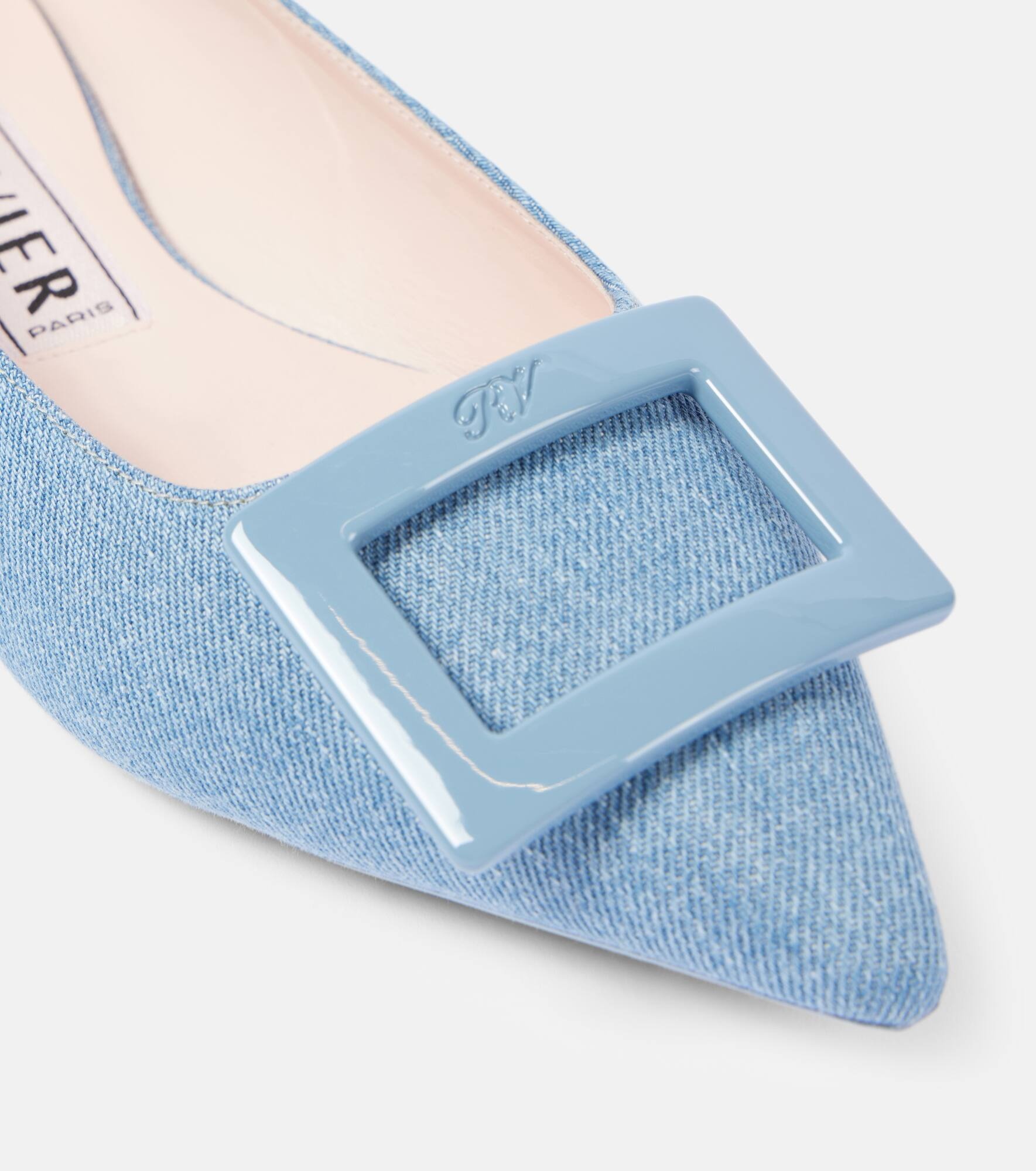 Gommettine Ball denim ballet flats - 6