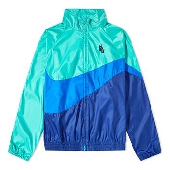 Nike Lab Heritage Jacket Kinetic Green Cobalt Blue AA1569-348 - 1