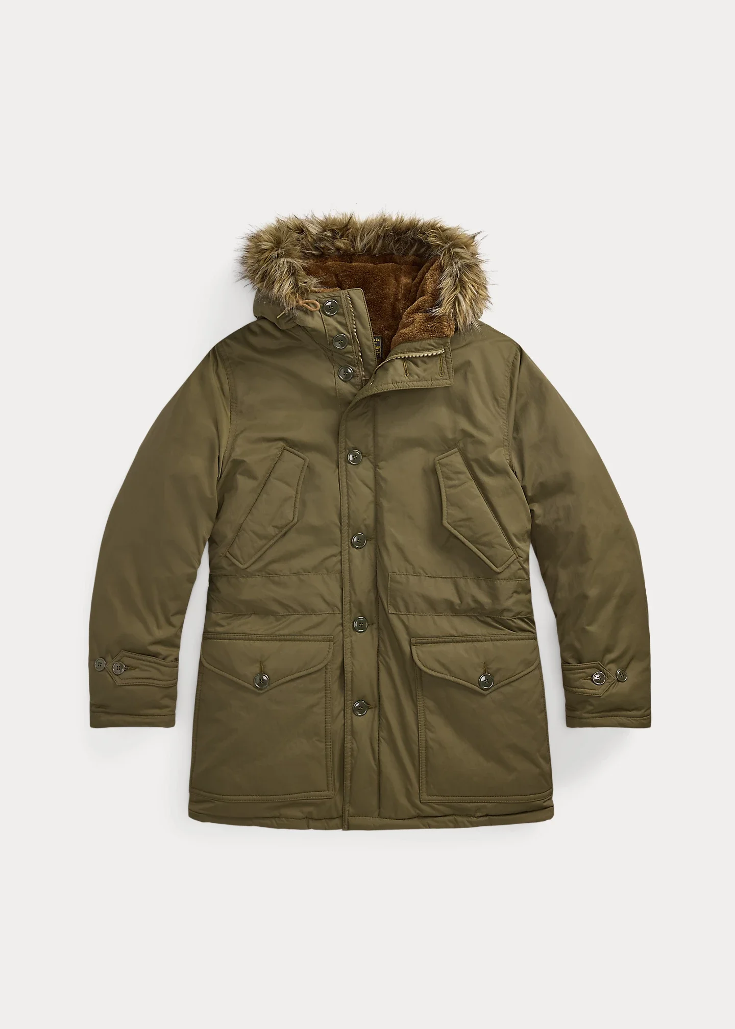 Faux-Fur-Trim Parka - 1