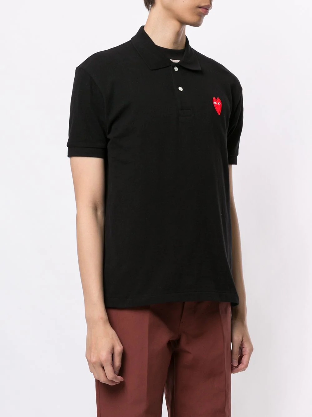 embroidered logo polo shirt - 3