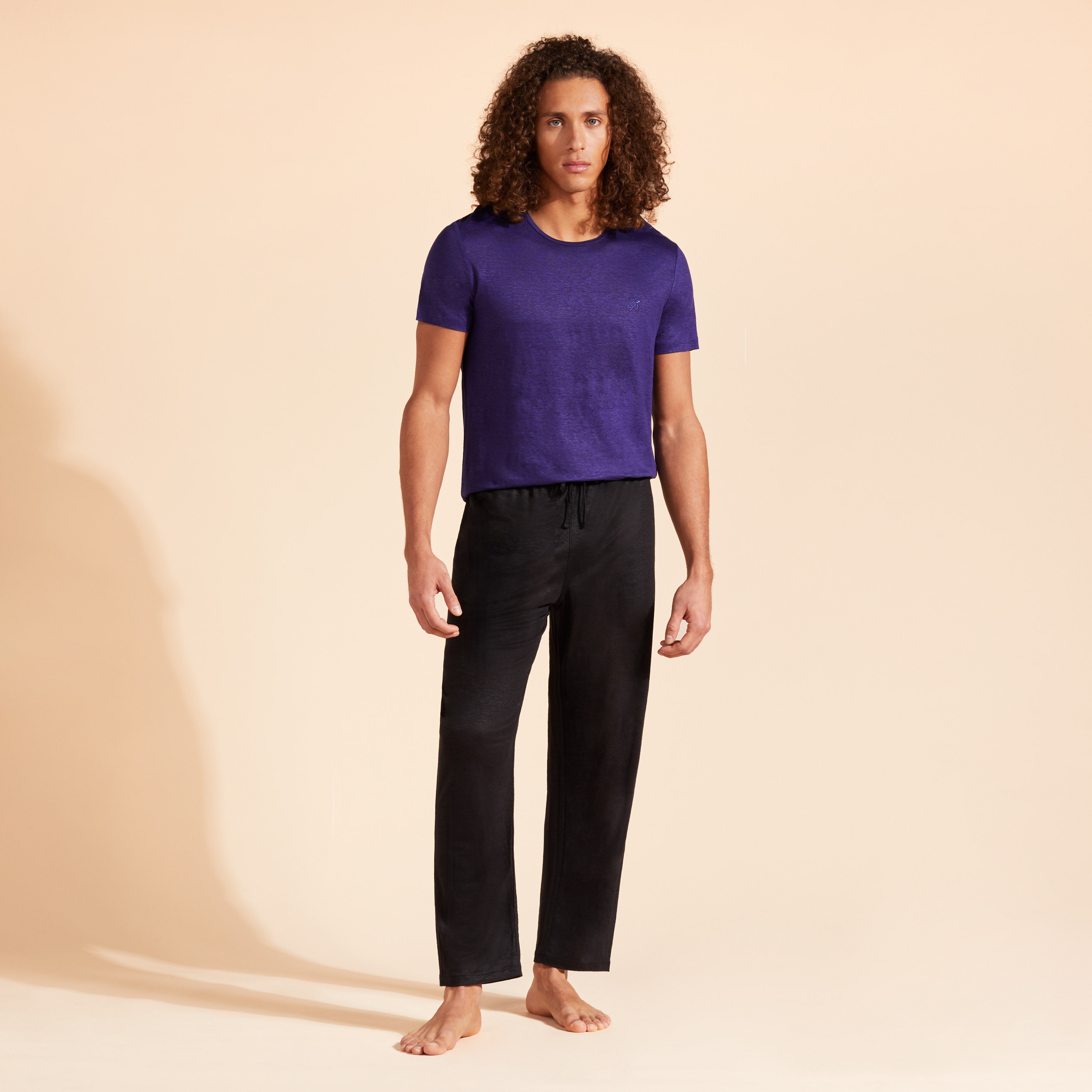 Unisex Linen Jersey T-Shirt Solid - 5