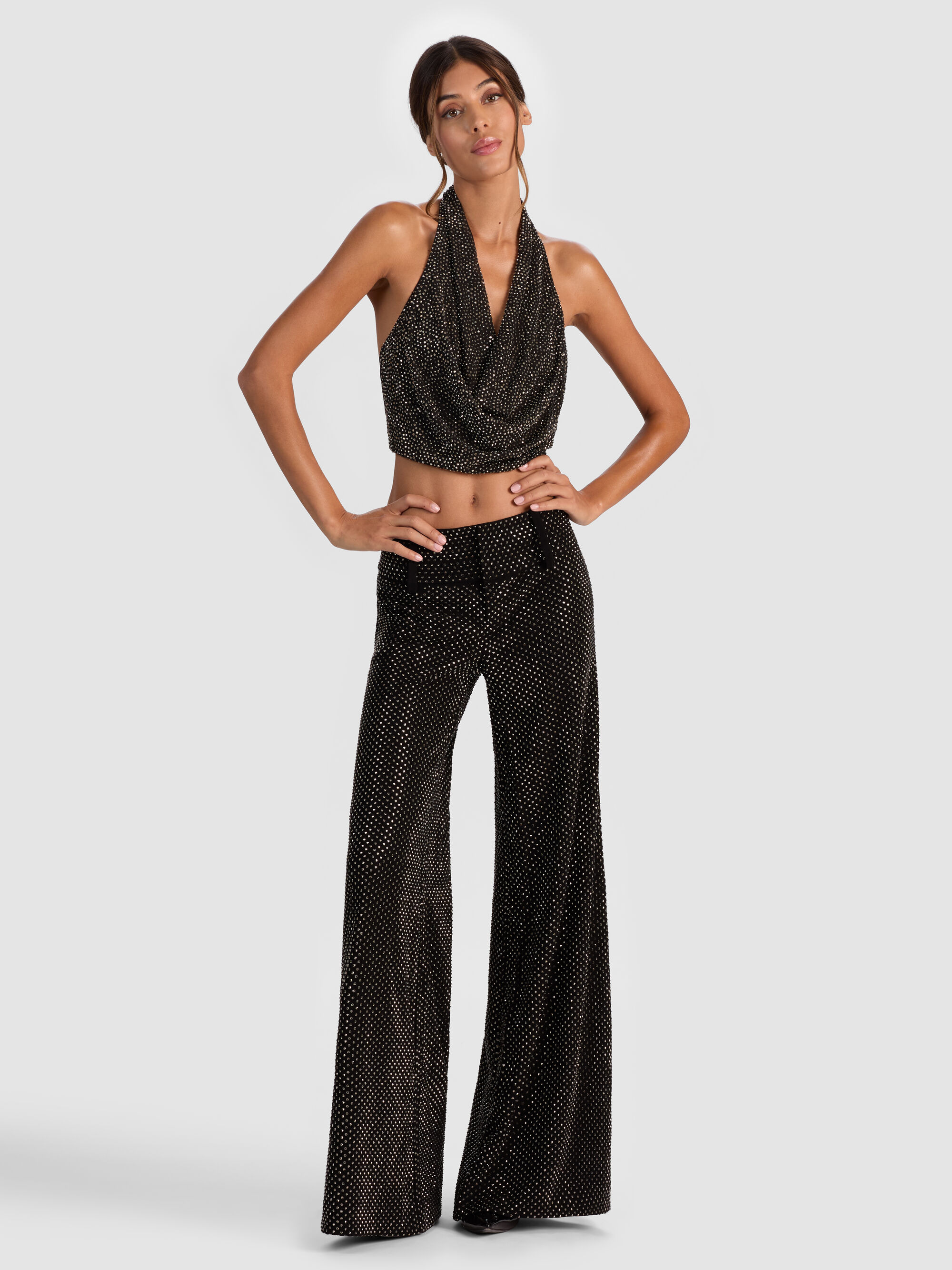 DANI EMBELLISHED HALTER TOP - 3