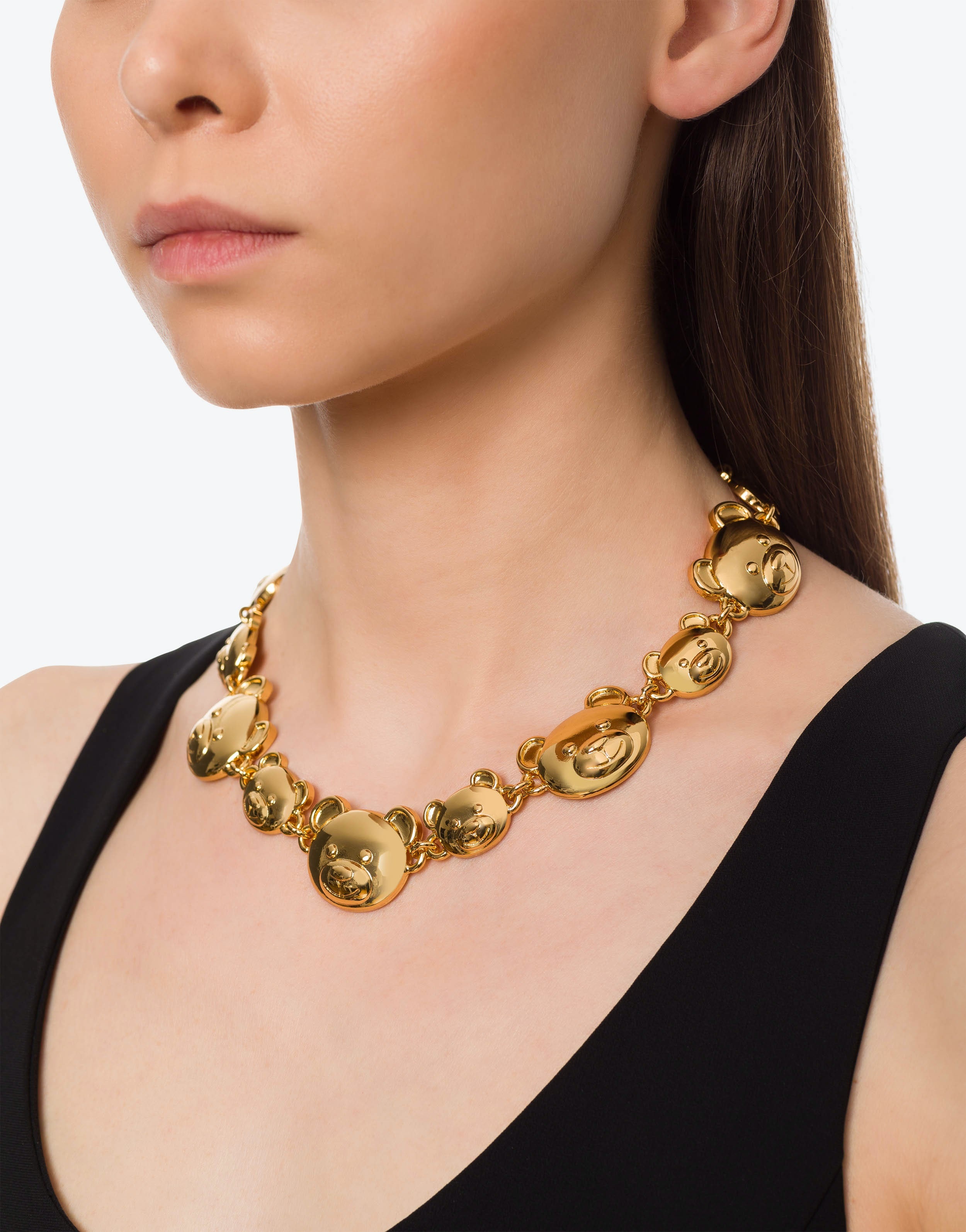 MOSCHINO TEDDY BEAR CHOKER NECKLACE. - 4