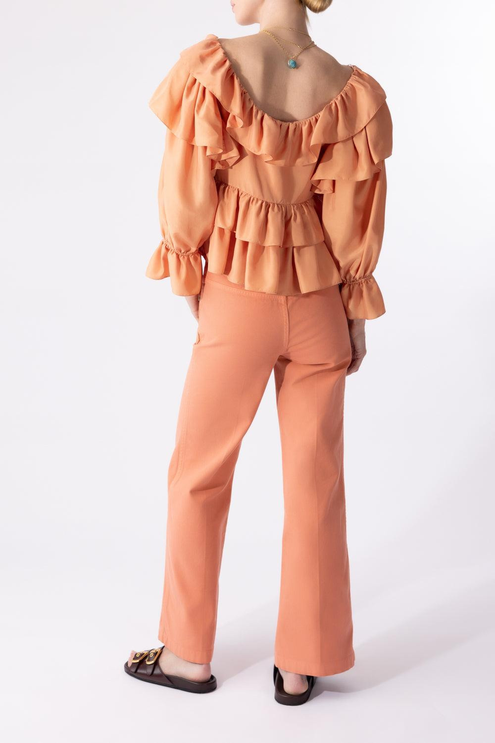 Cropped Ruffle Top - 4